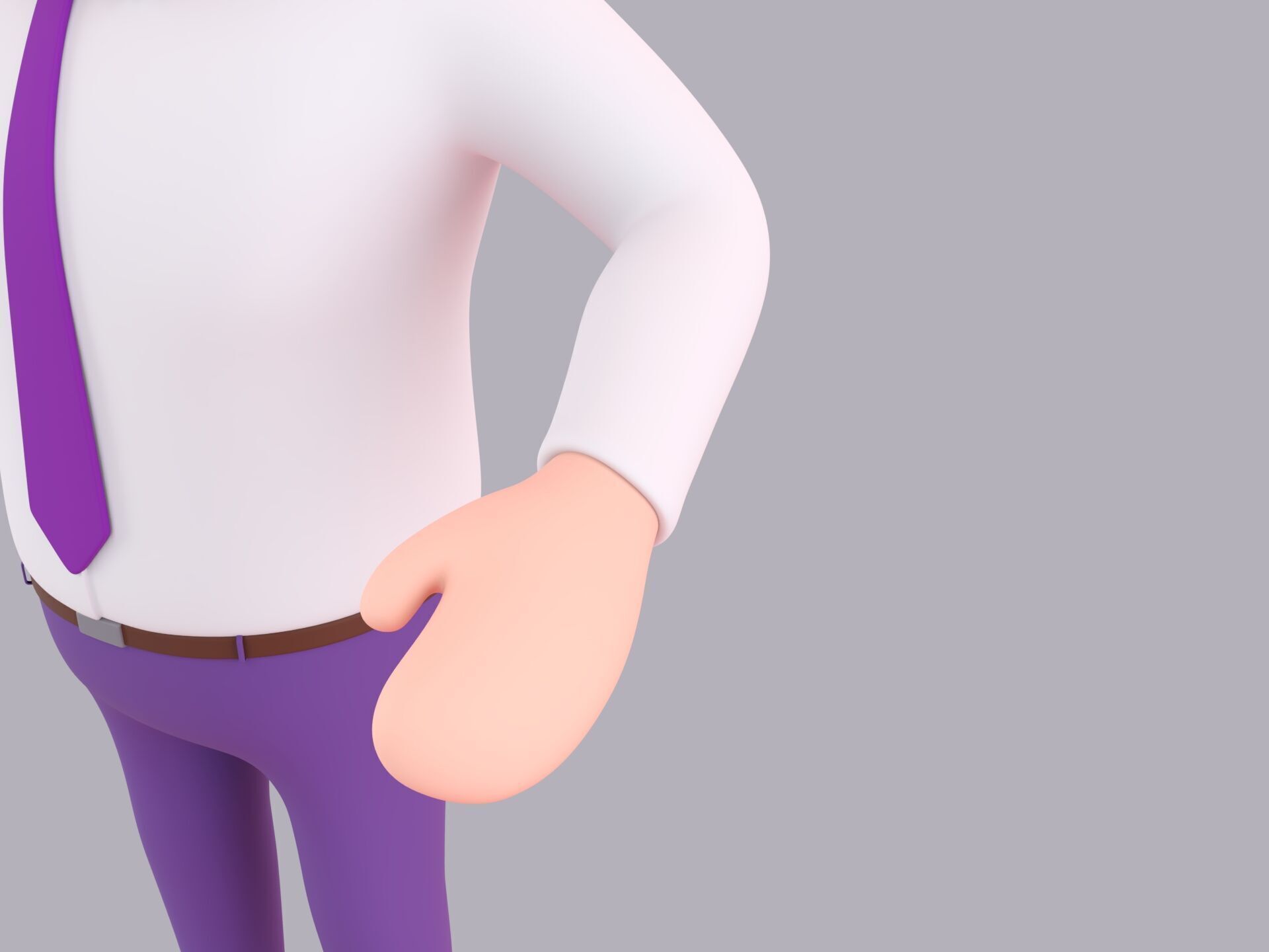 Cartoon Male Character Rigged 087 3D model_6