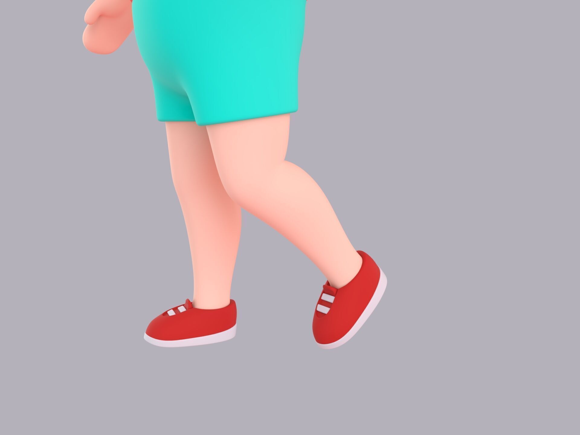 Cartoon Male Character Rigged 084 3D model_7