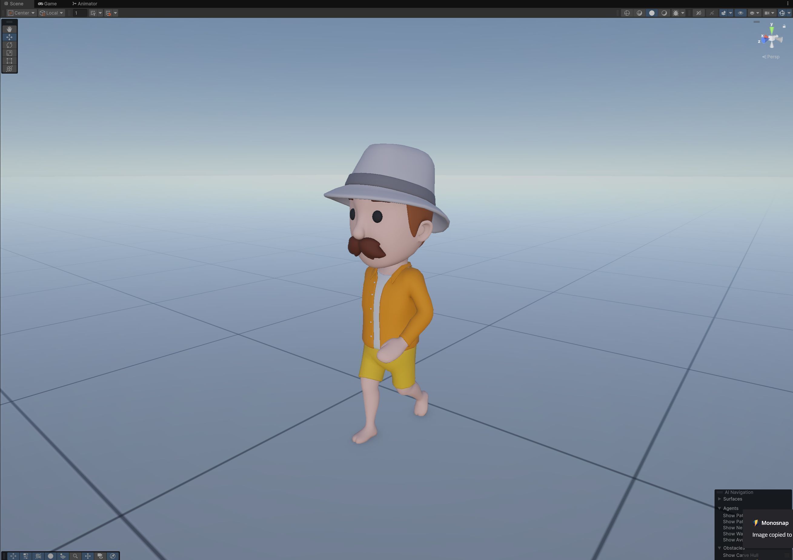 Cartoon Male Character Rigged 081 3D model_11
