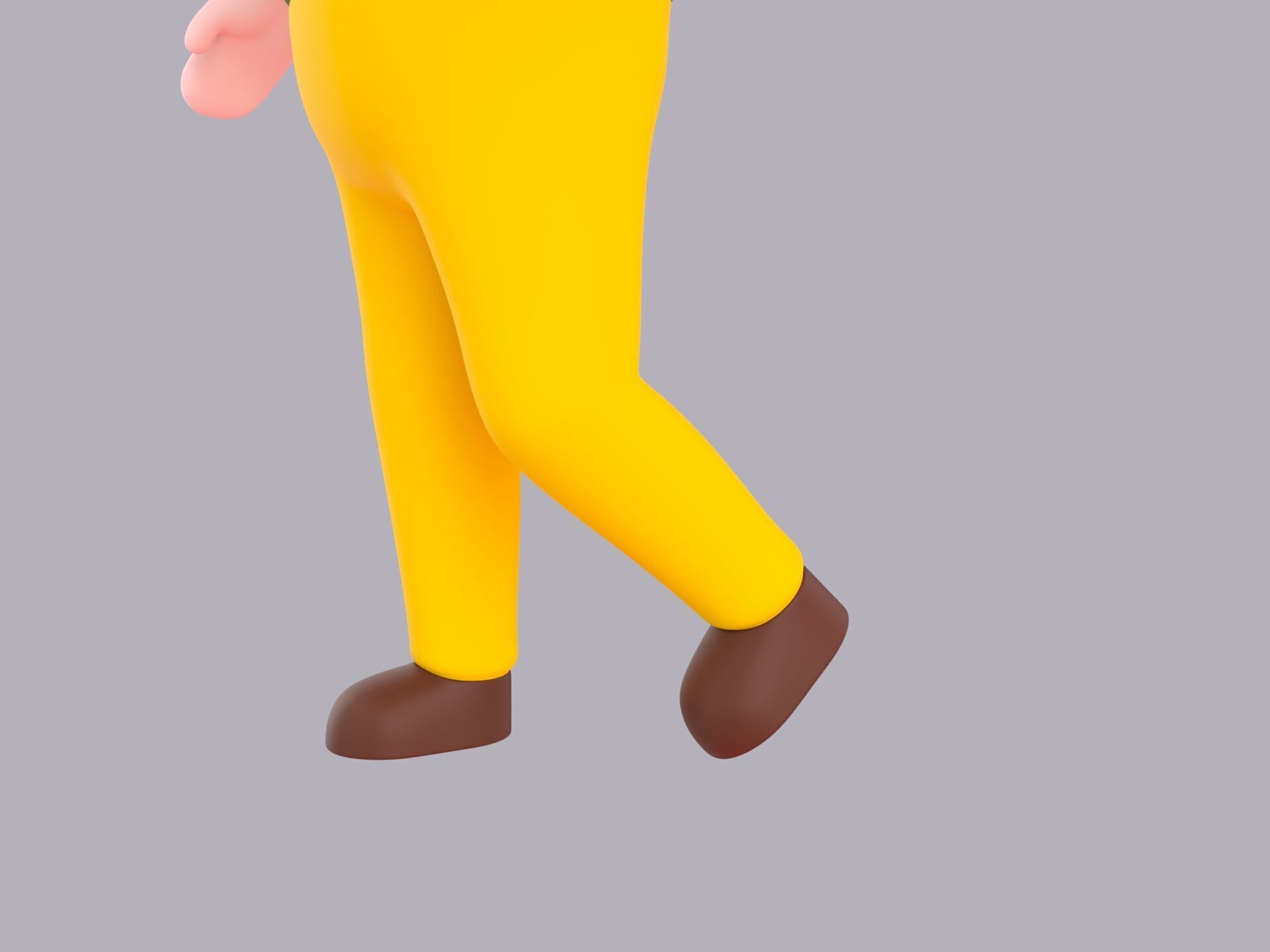 Cartoon Male Character Rigged 079 3D model_7
