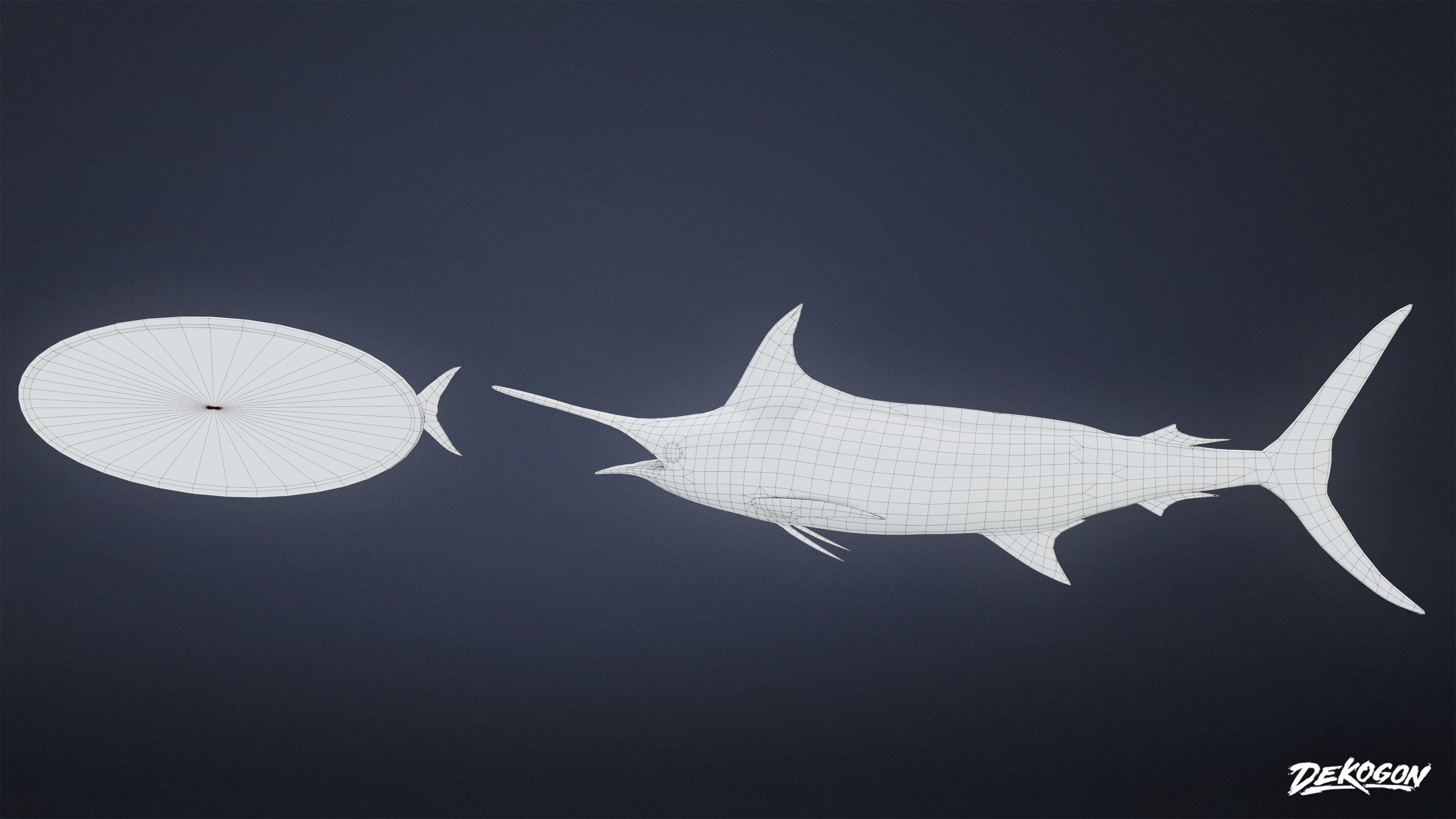 SUBURBS - Mounted Fish 01 - LOW POLY AND NANITE Low-poly 3D model_8