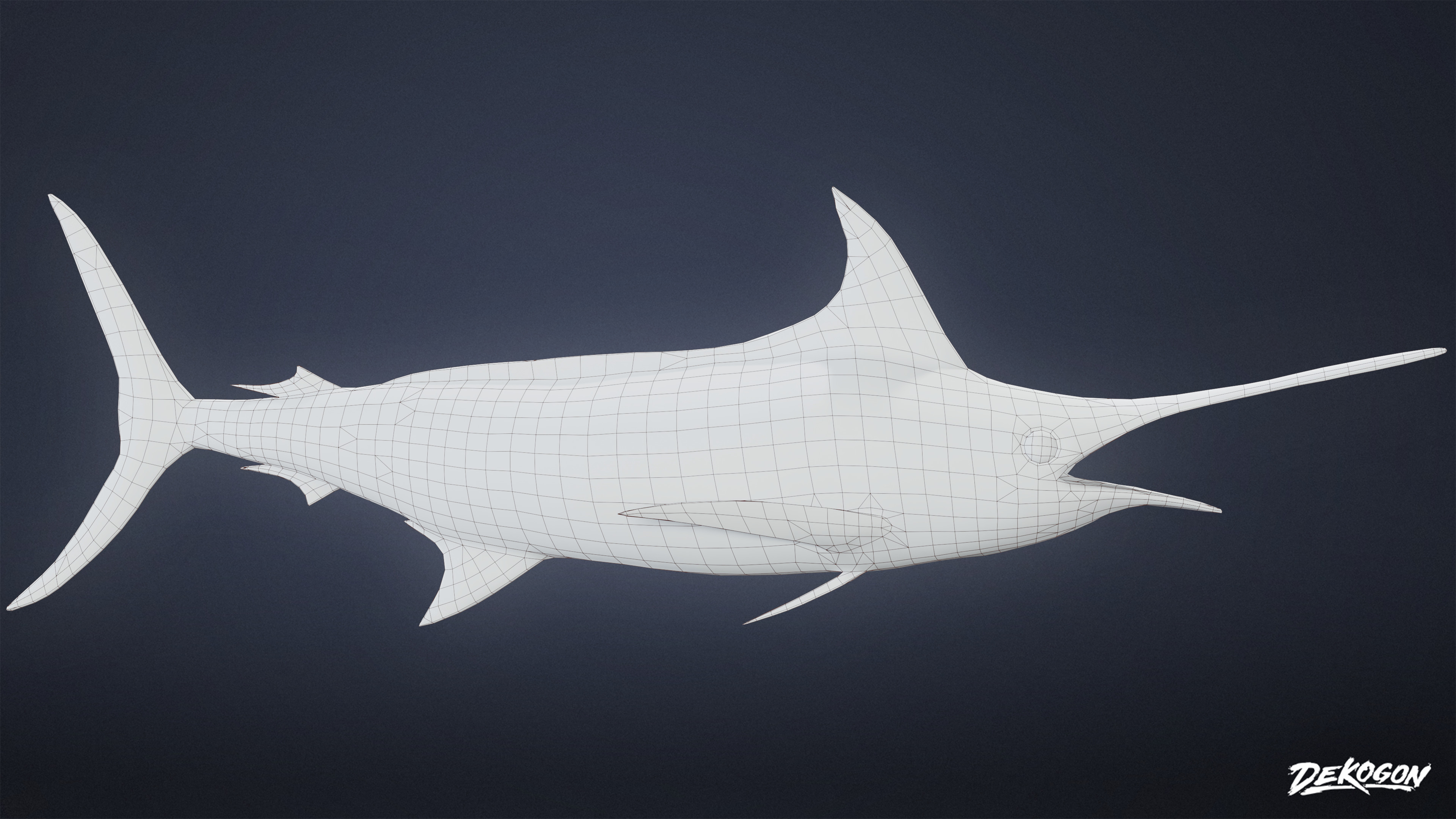 SUBURBS - Mounted Fish 01 - LOW POLY AND NANITE Low-poly 3D model_10
