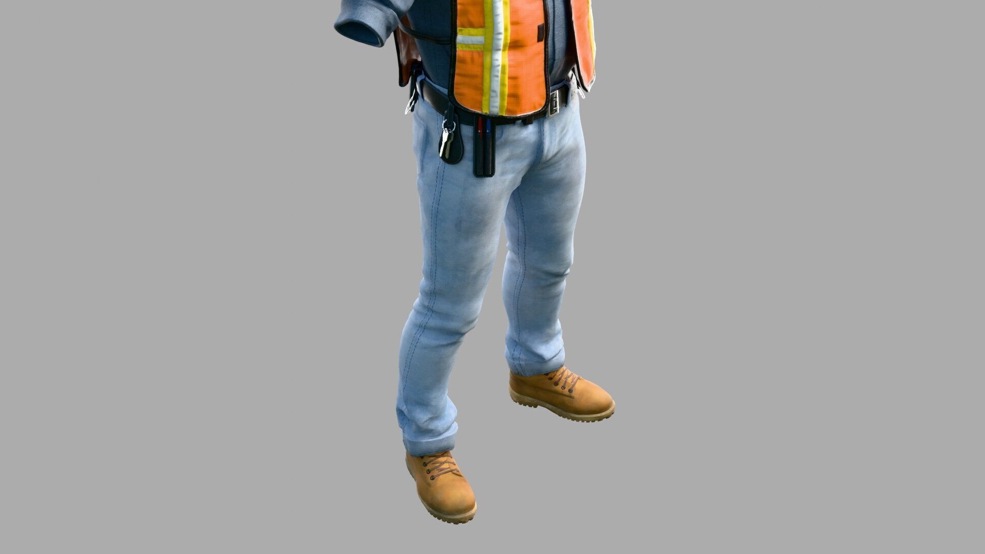 Construction Foreman Outfit 3D model_7