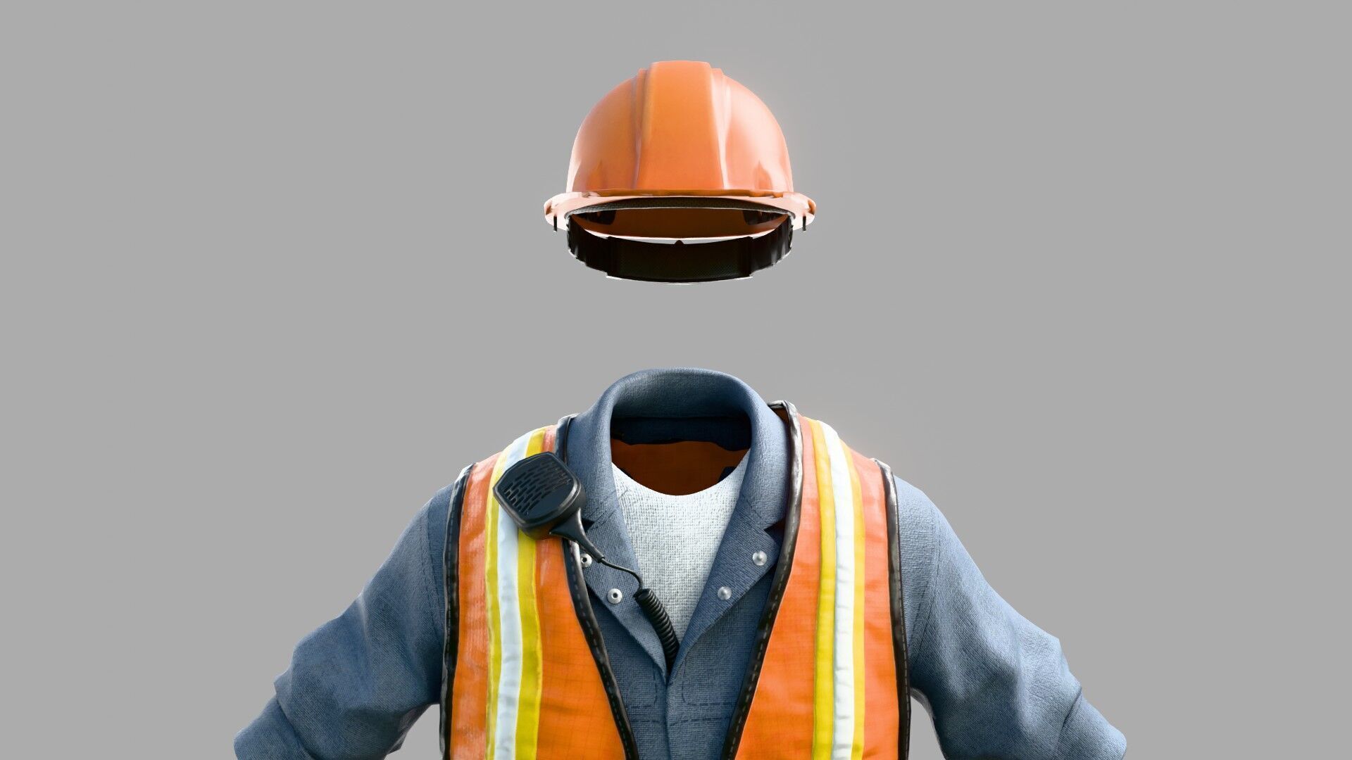 Construction Foreman Outfit 3D model_9