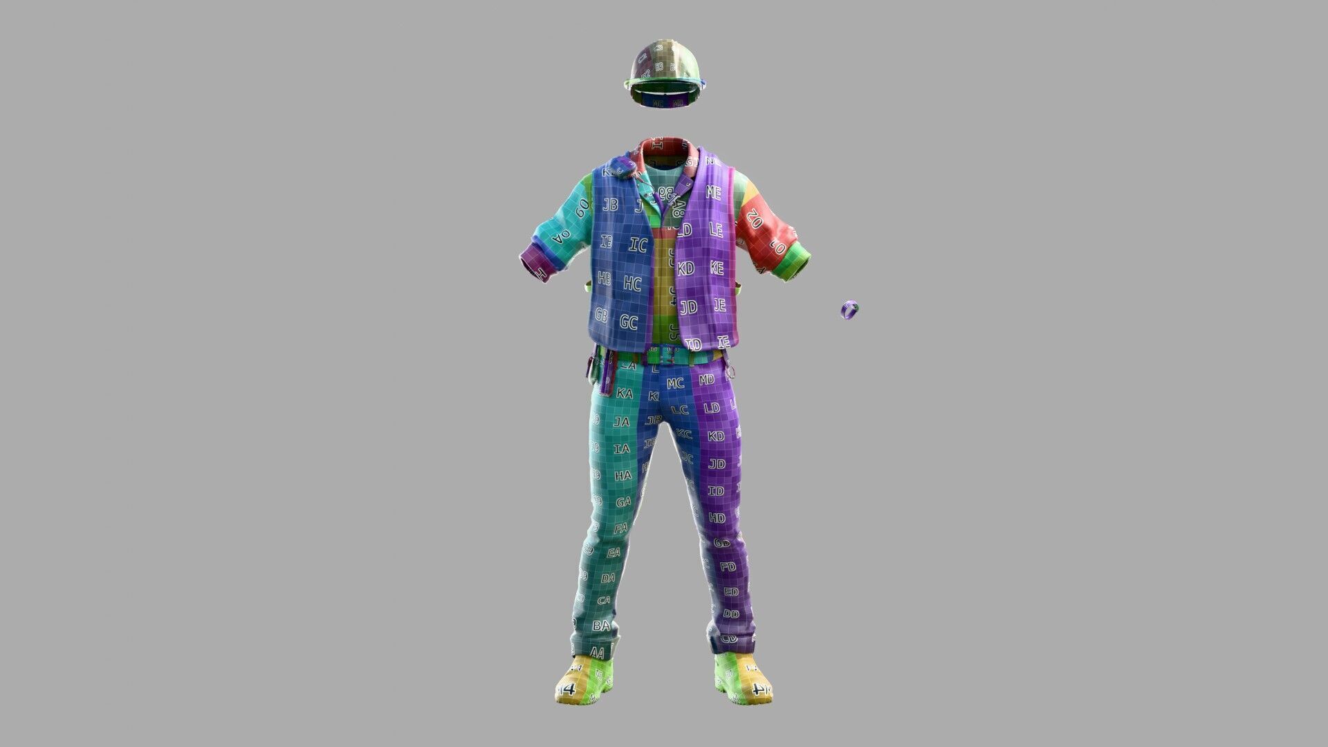 Construction Foreman Outfit 3D model_1