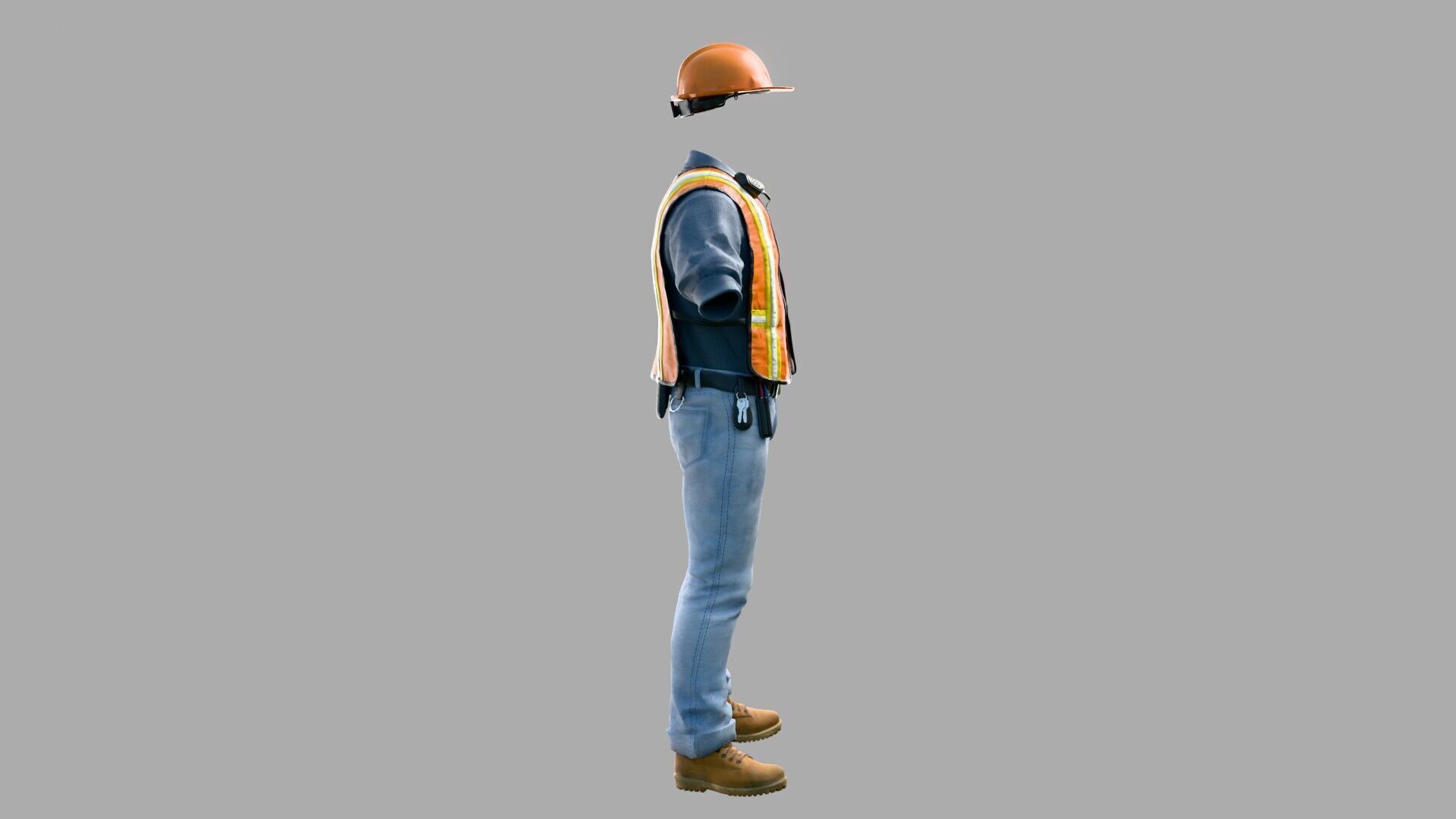 Construction Foreman Outfit 3D model_5