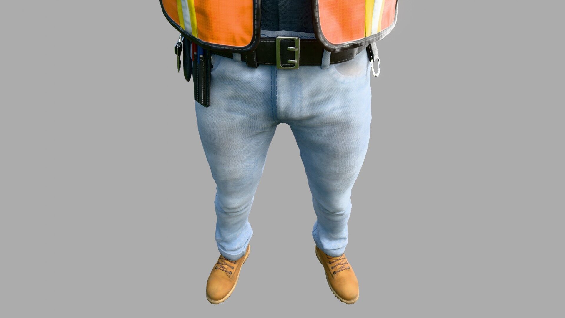 Construction Foreman Outfit 3D model_10