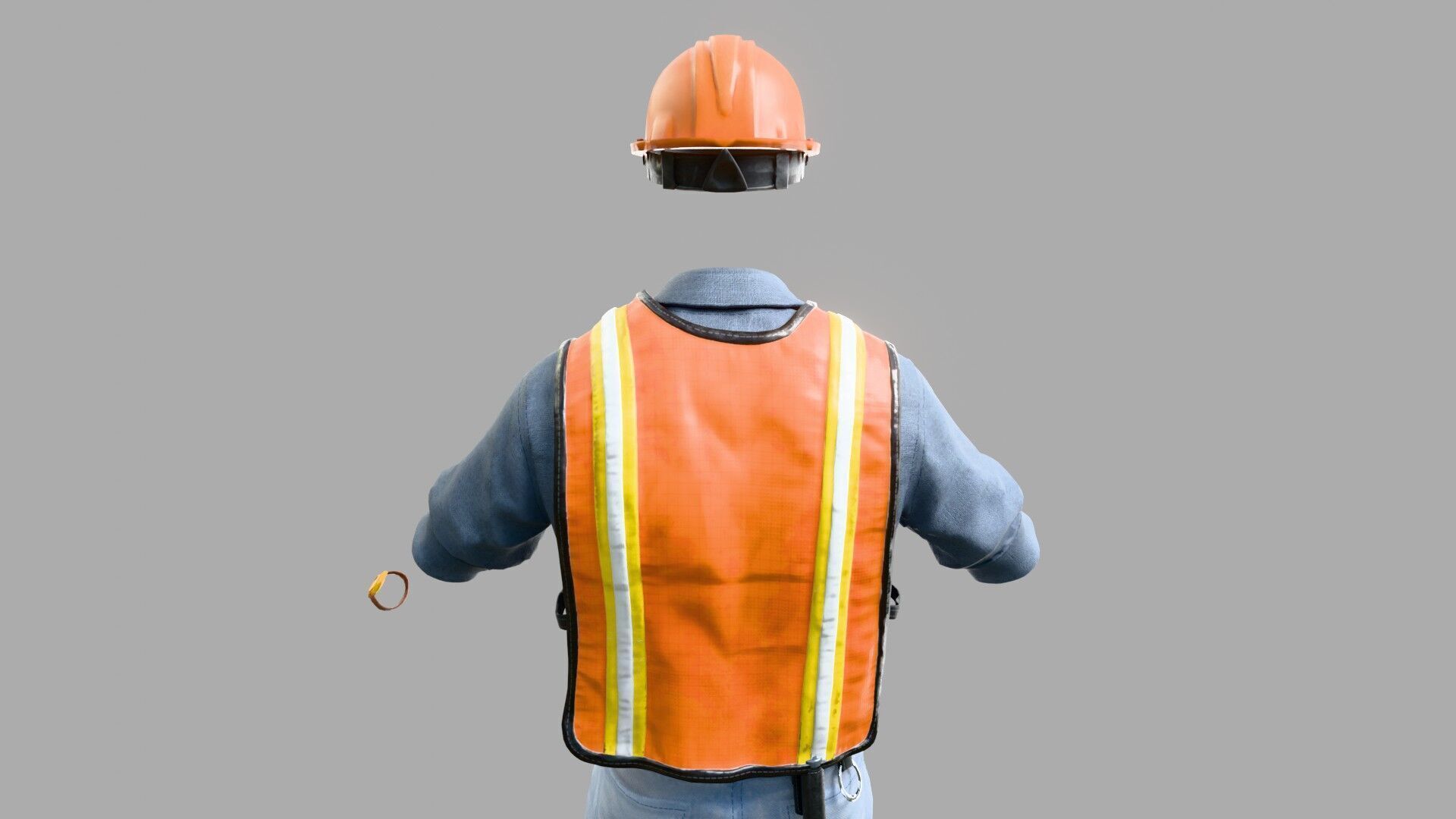 Construction Foreman Outfit 3D model_12