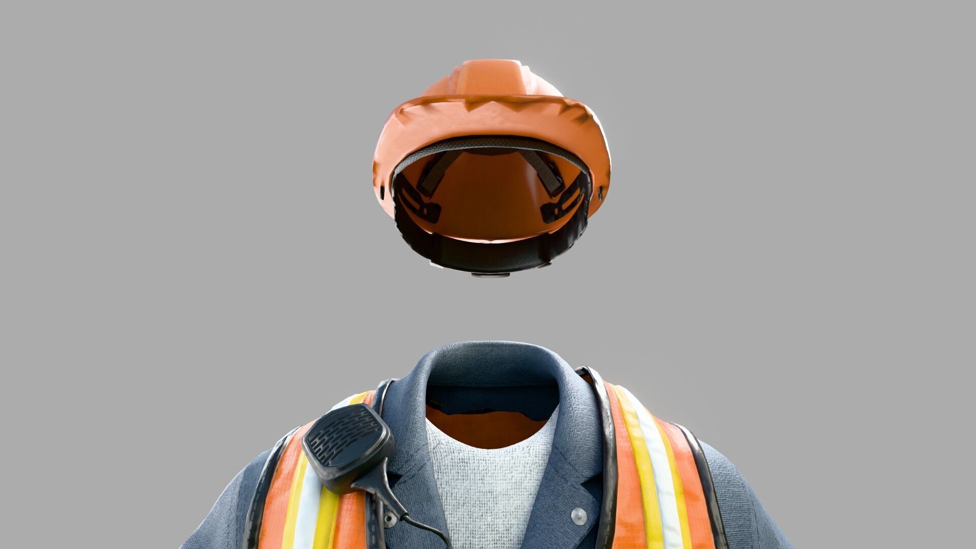 Construction Foreman Outfit 3D model_13