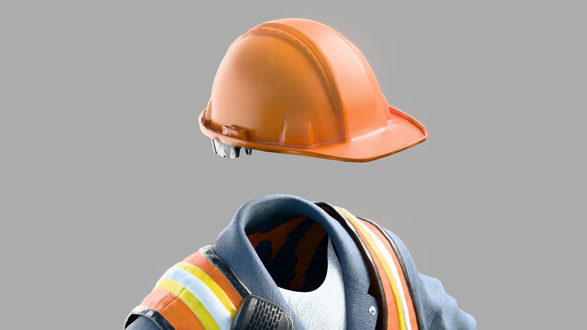 Construction Foreman Outfit 3D model_8
