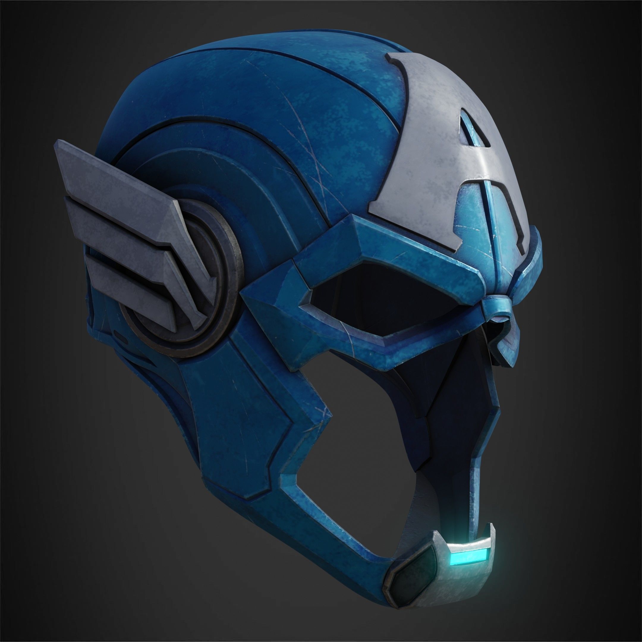 Marvel Rivals Captain America Full Armor and Shield for Cosplay 3D Model Collection_28