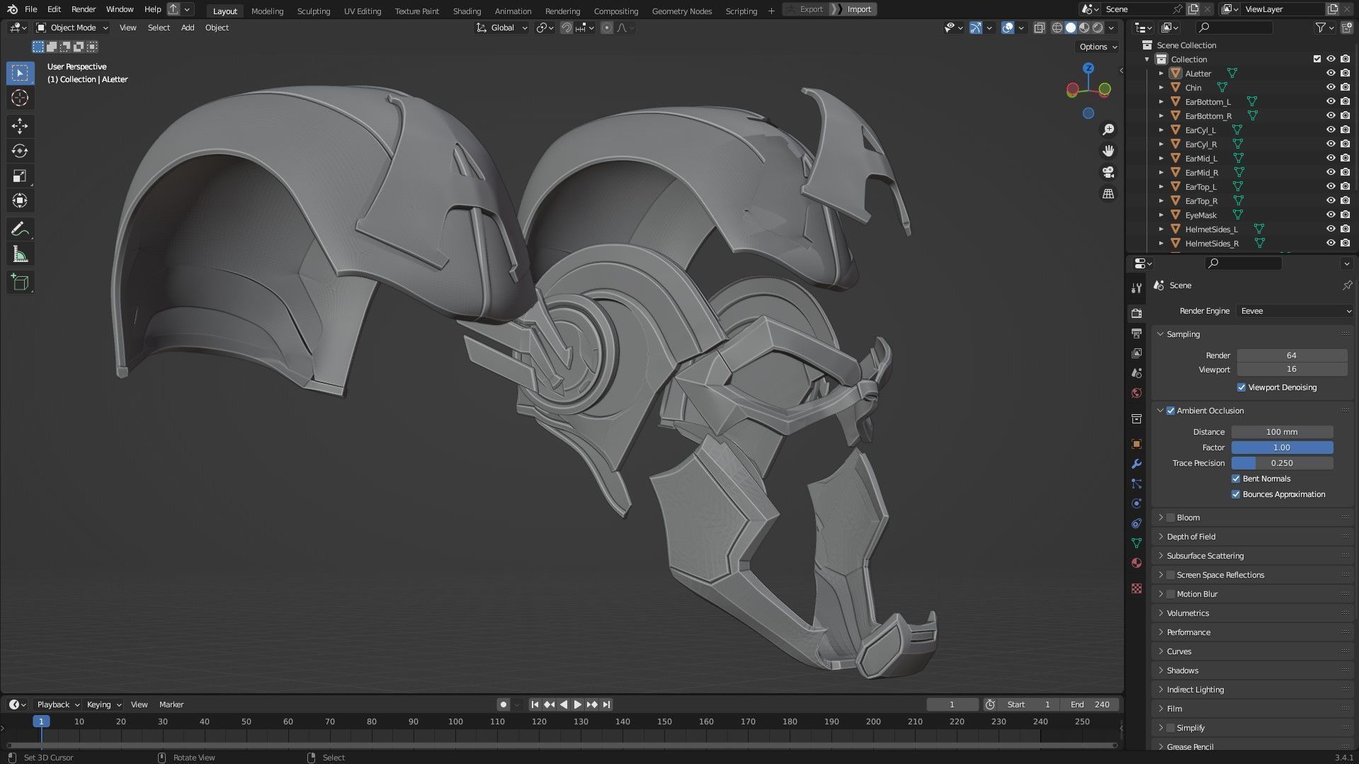 Marvel Rivals Captain America Full Armor and Shield for Cosplay 3D Model Collection_33