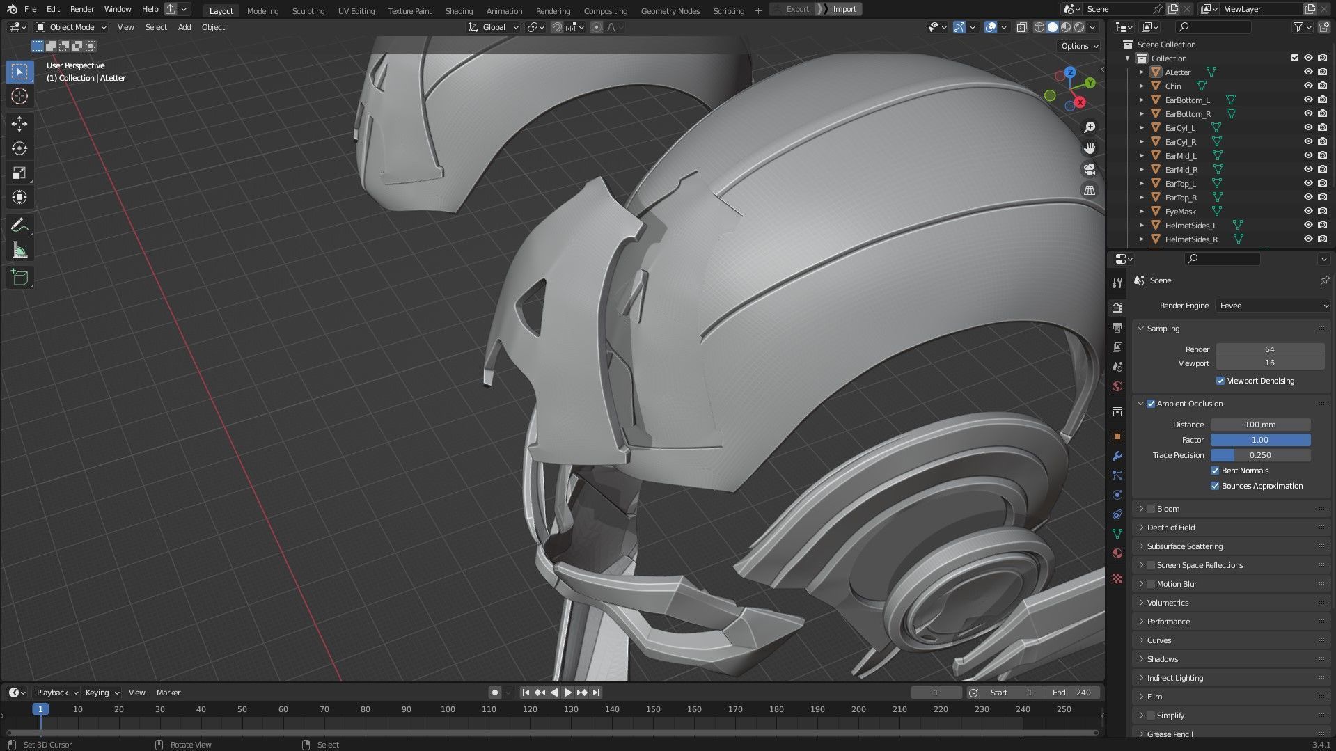 Marvel Rivals Captain America Full Armor and Shield for Cosplay 3D Model Collection_40