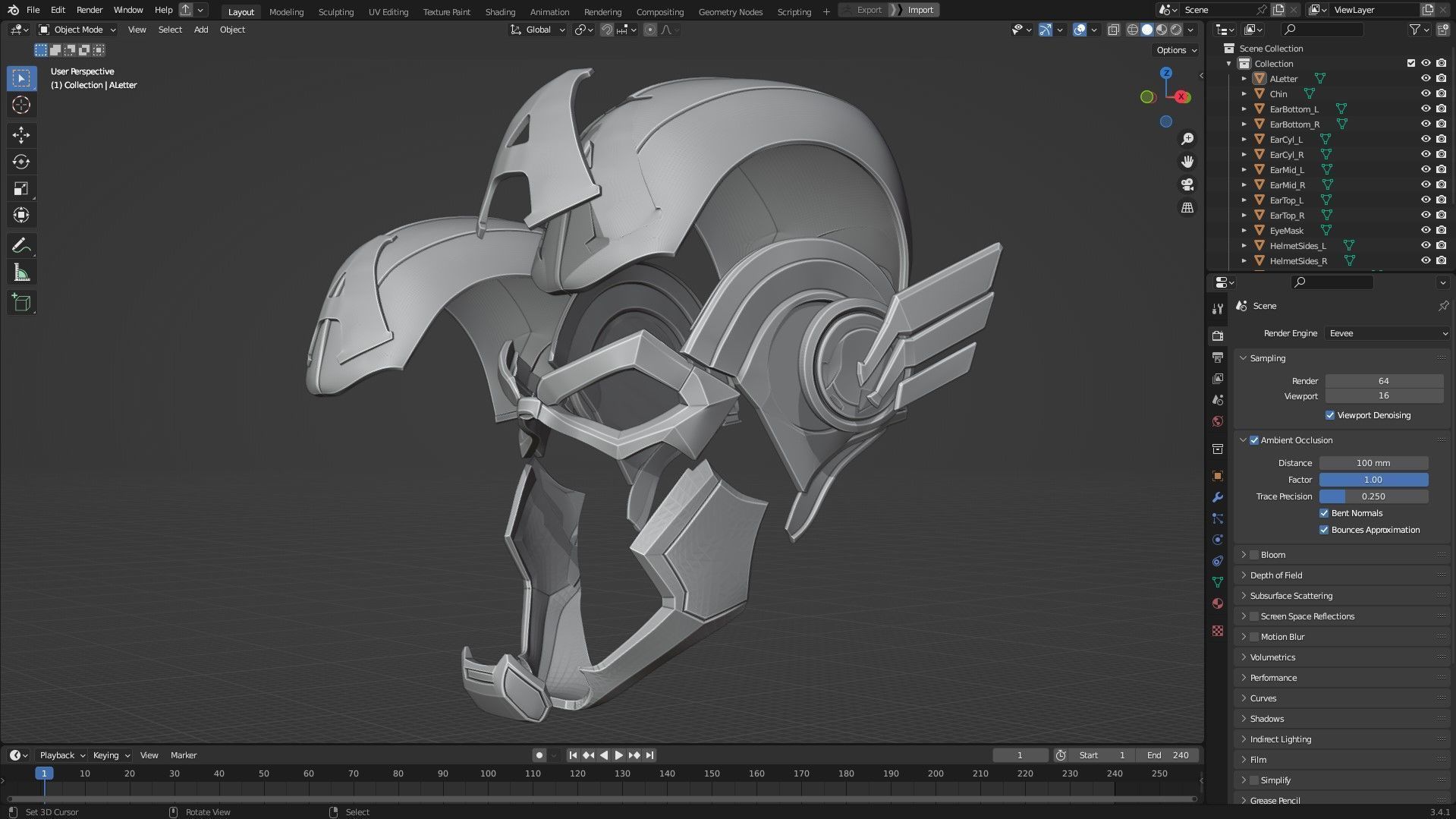 Marvel Rivals Captain America Full Armor and Shield for Cosplay 3D Model Collection_31