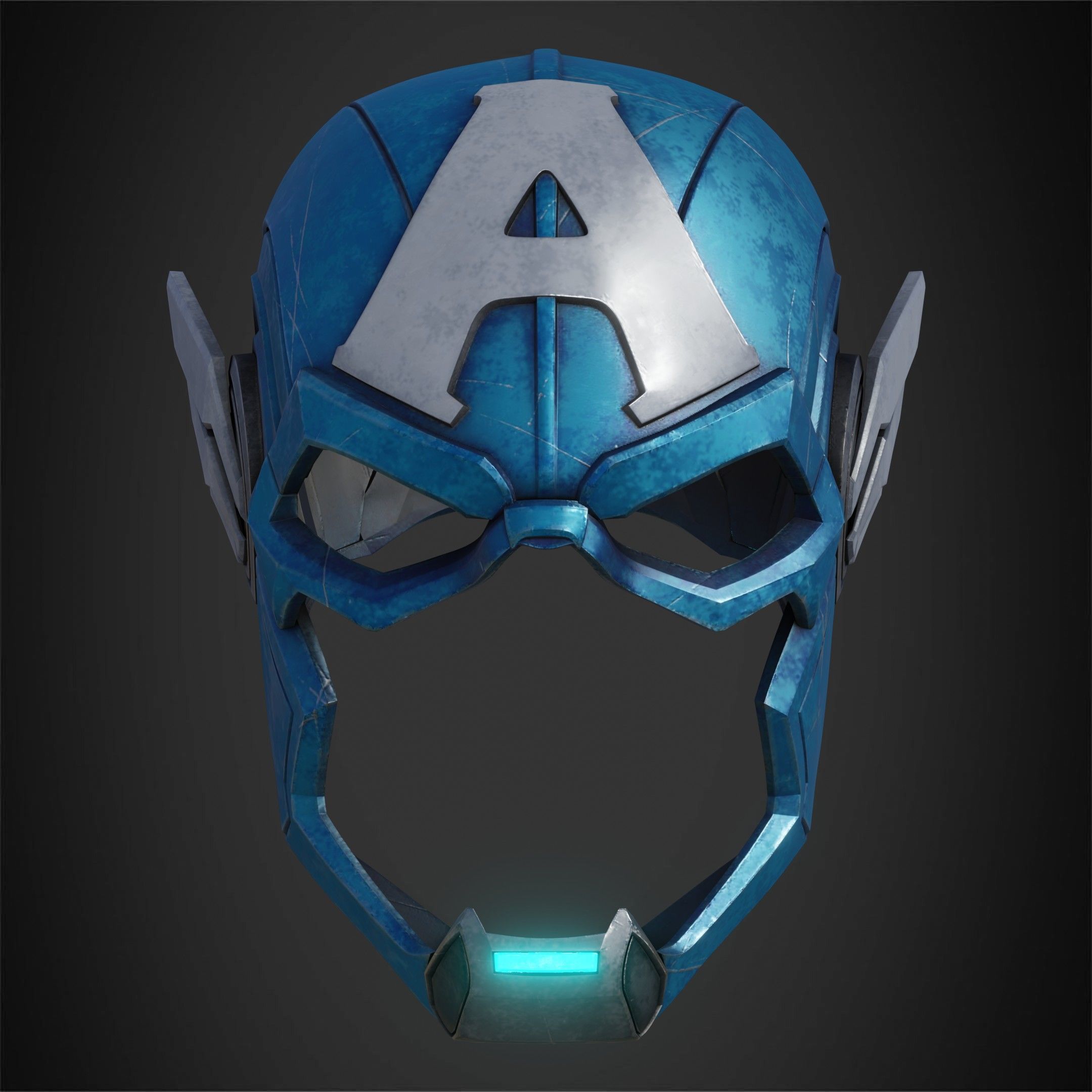 Marvel Rivals Captain America Full Armor and Shield for Cosplay 3D Model Collection_27