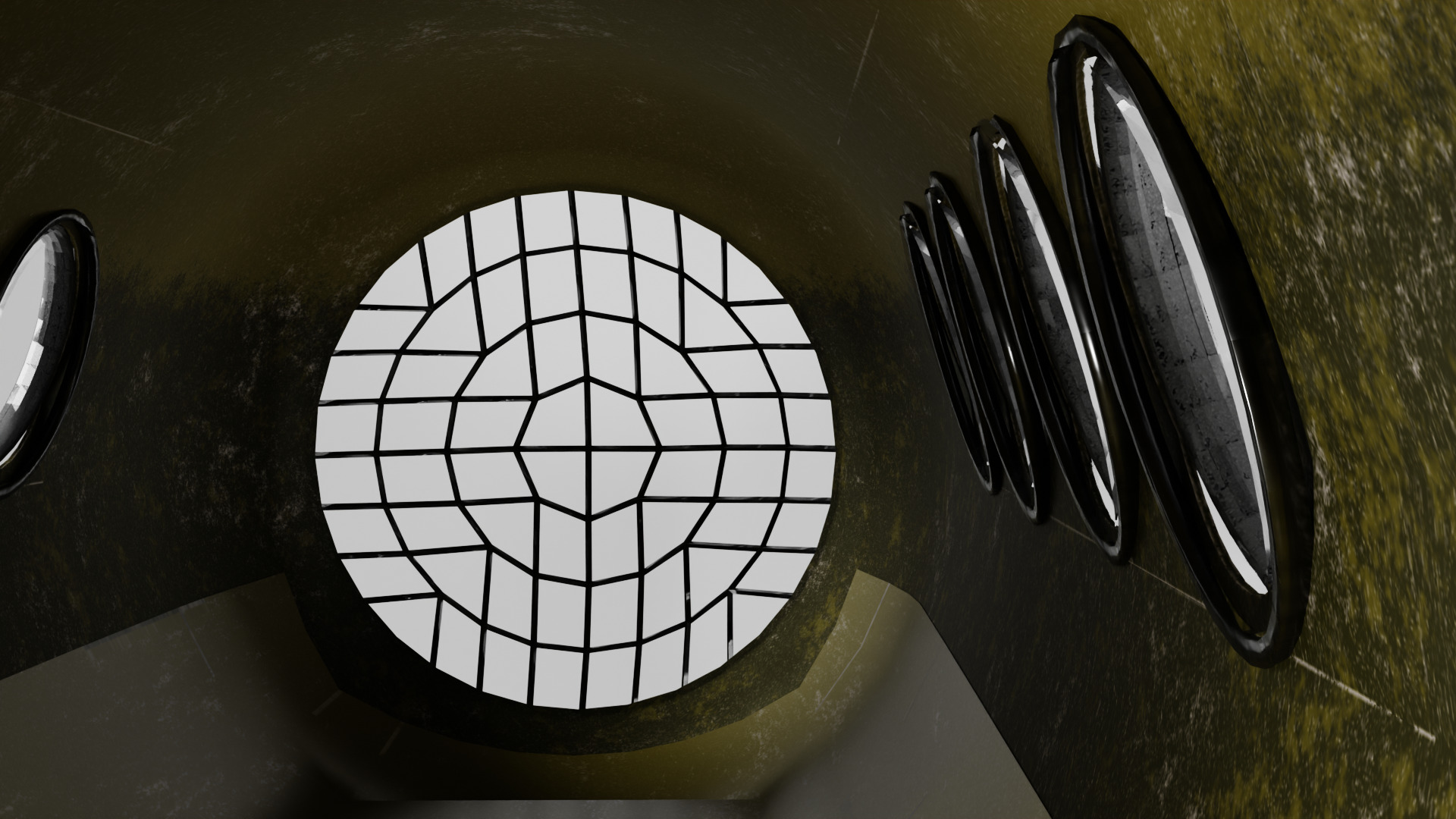 Small Explorer submarine Low-poly 3D model_11