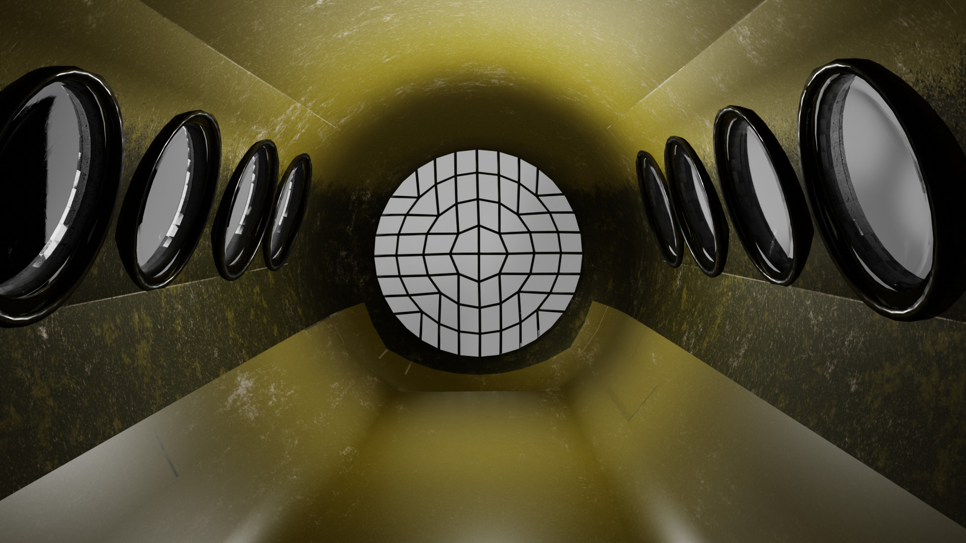 Small Explorer submarine Low-poly 3D model_12