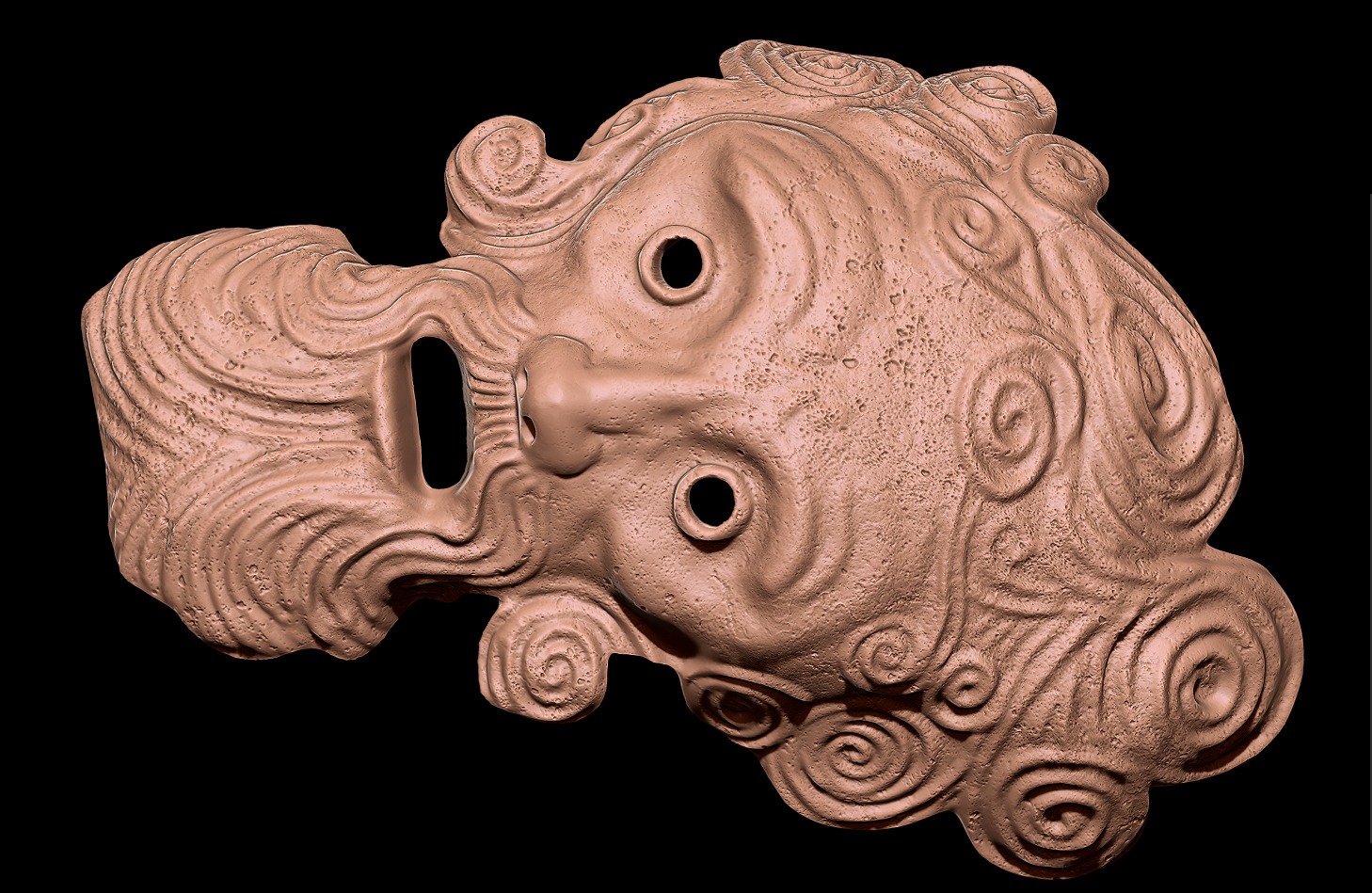 MASK OF THE FATHER - DARK SOULS - WALL DISPLAY AND COSPLAY PROP 3D print model_2