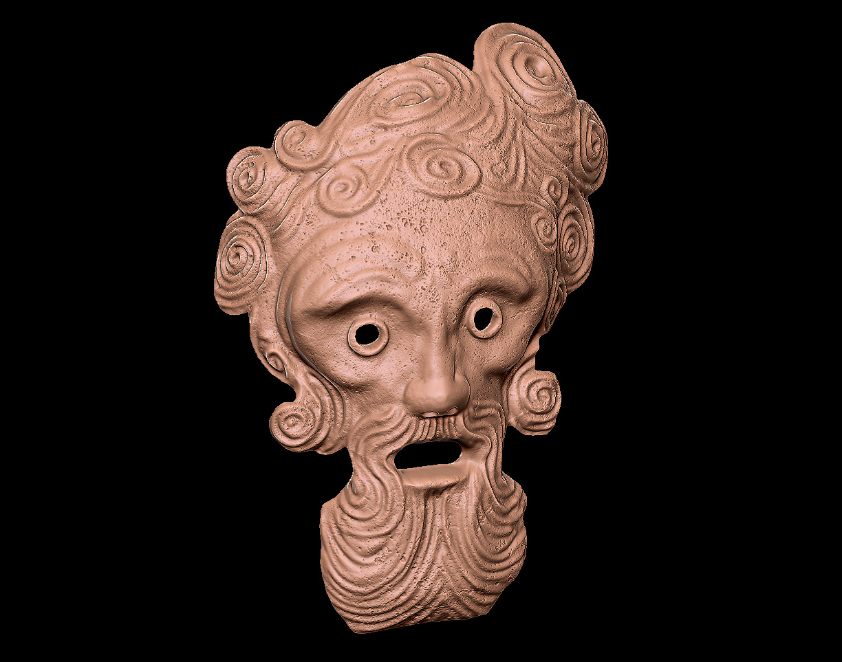 MASK OF THE FATHER - DARK SOULS - WALL DISPLAY AND COSPLAY PROP 3D print model_5