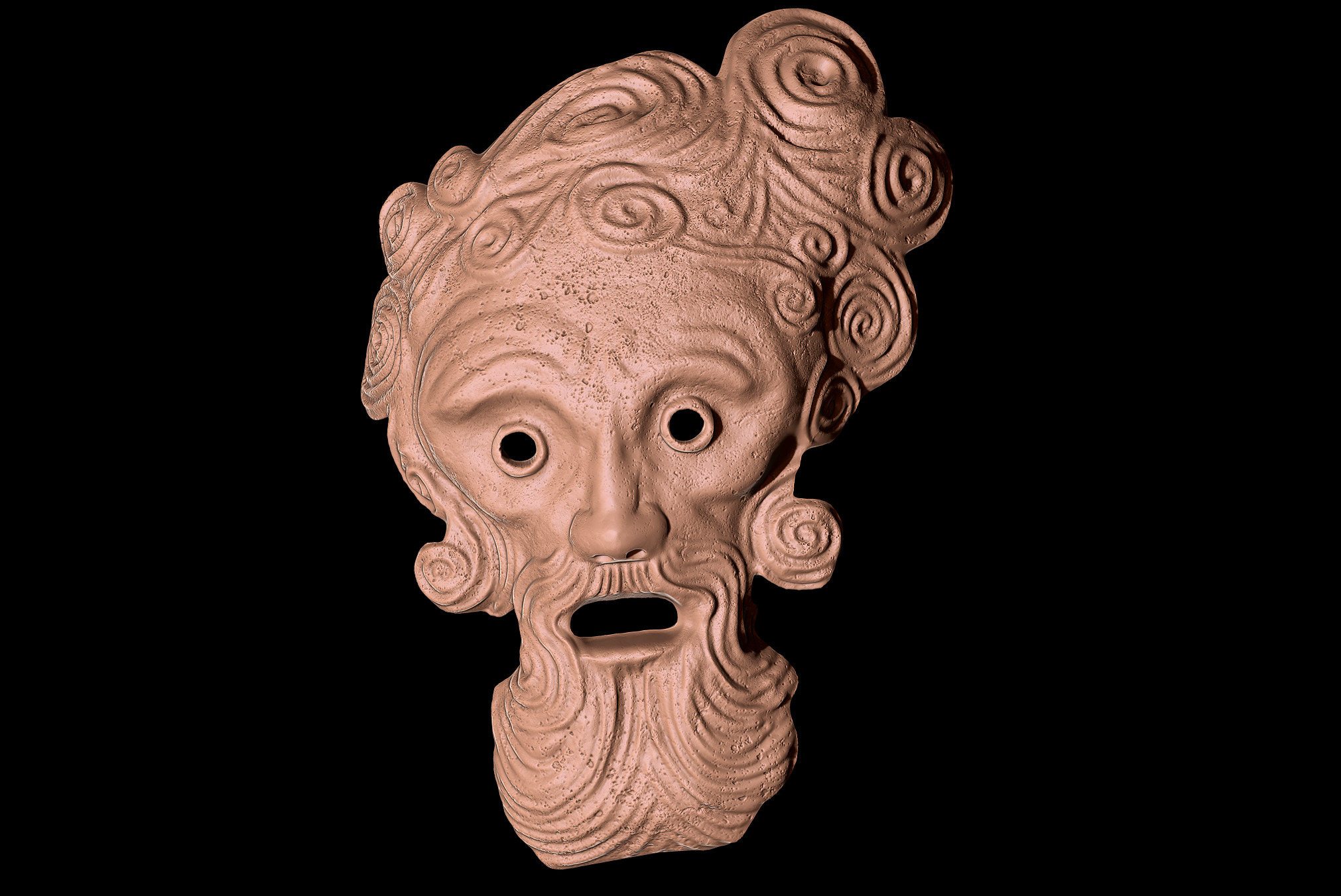 MASK OF THE FATHER - DARK SOULS - WALL DISPLAY AND COSPLAY PROP 3D print model_4