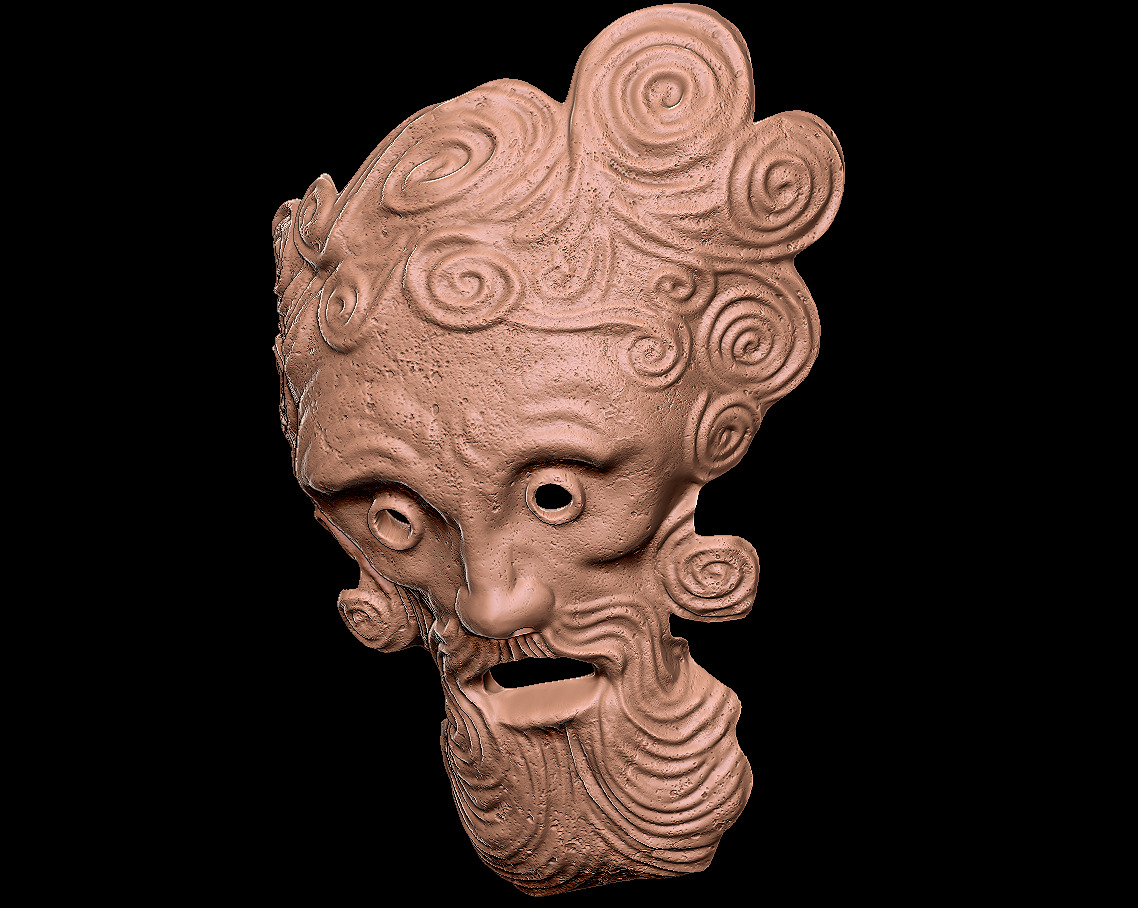 MASK OF THE FATHER - DARK SOULS - WALL DISPLAY AND COSPLAY PROP 3D print model_7