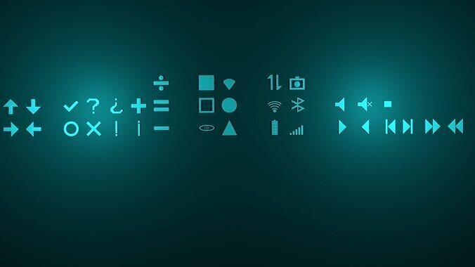 36 icons pack Free low-poly 3D model