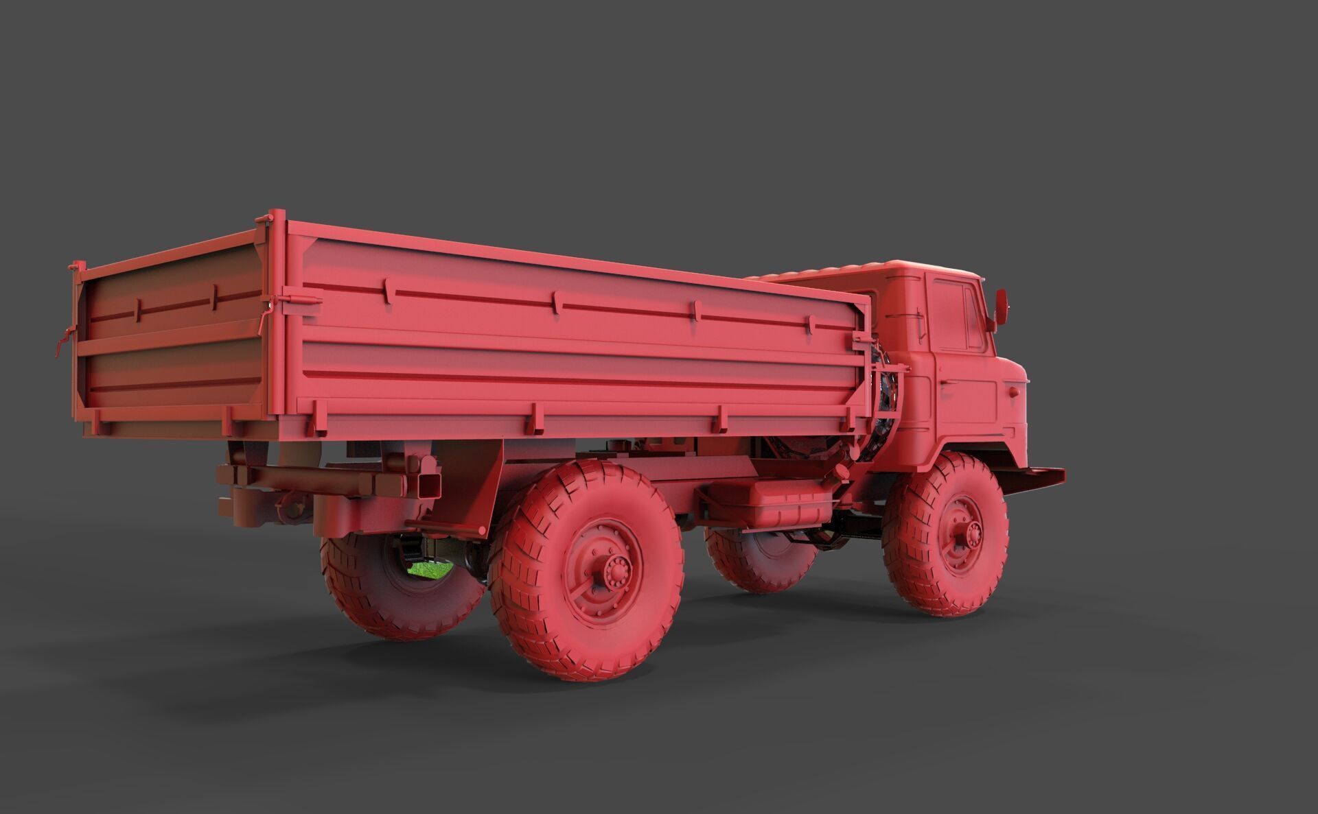 Gaz 66 3D print model_3