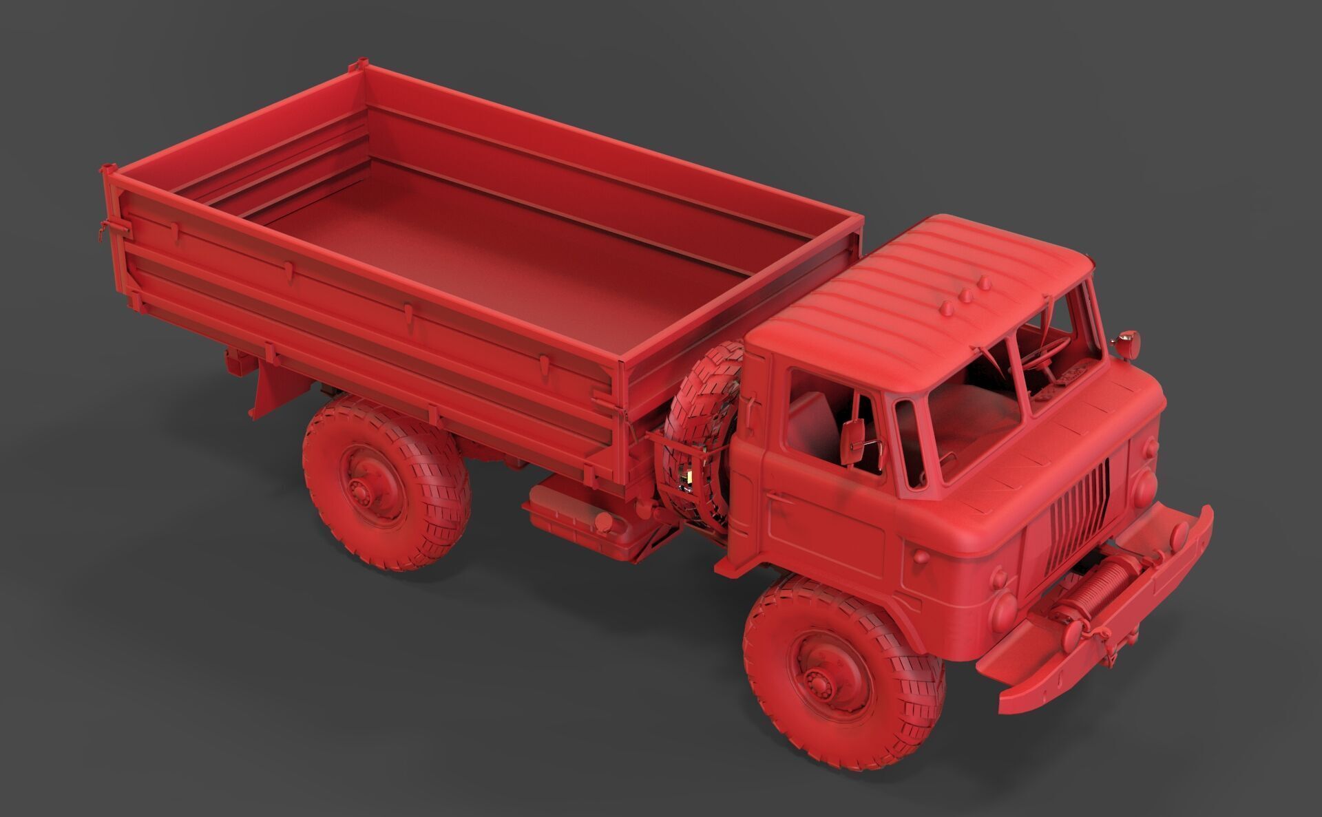Gaz 66 3D print model_6