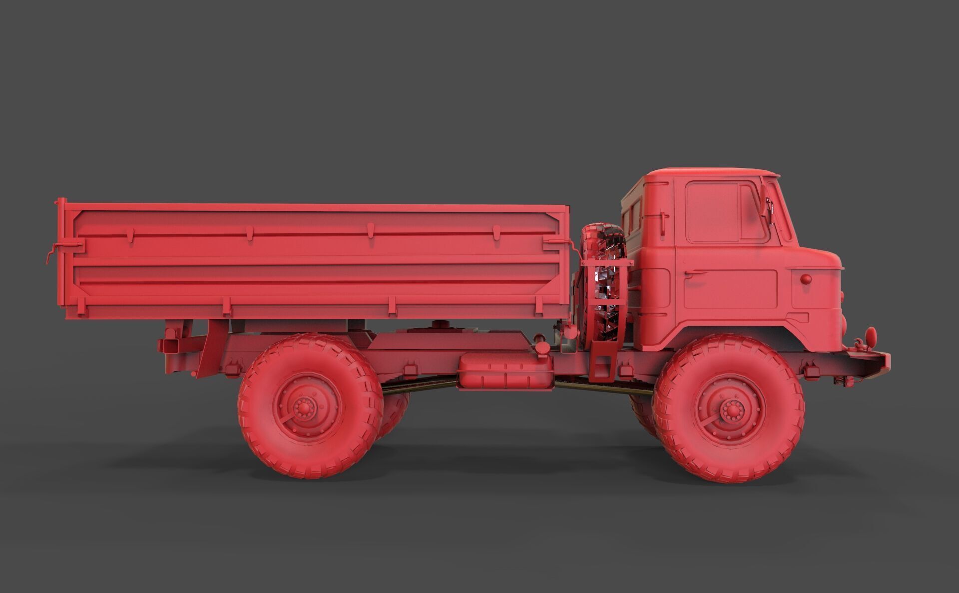 Gaz 66 3D print model_2