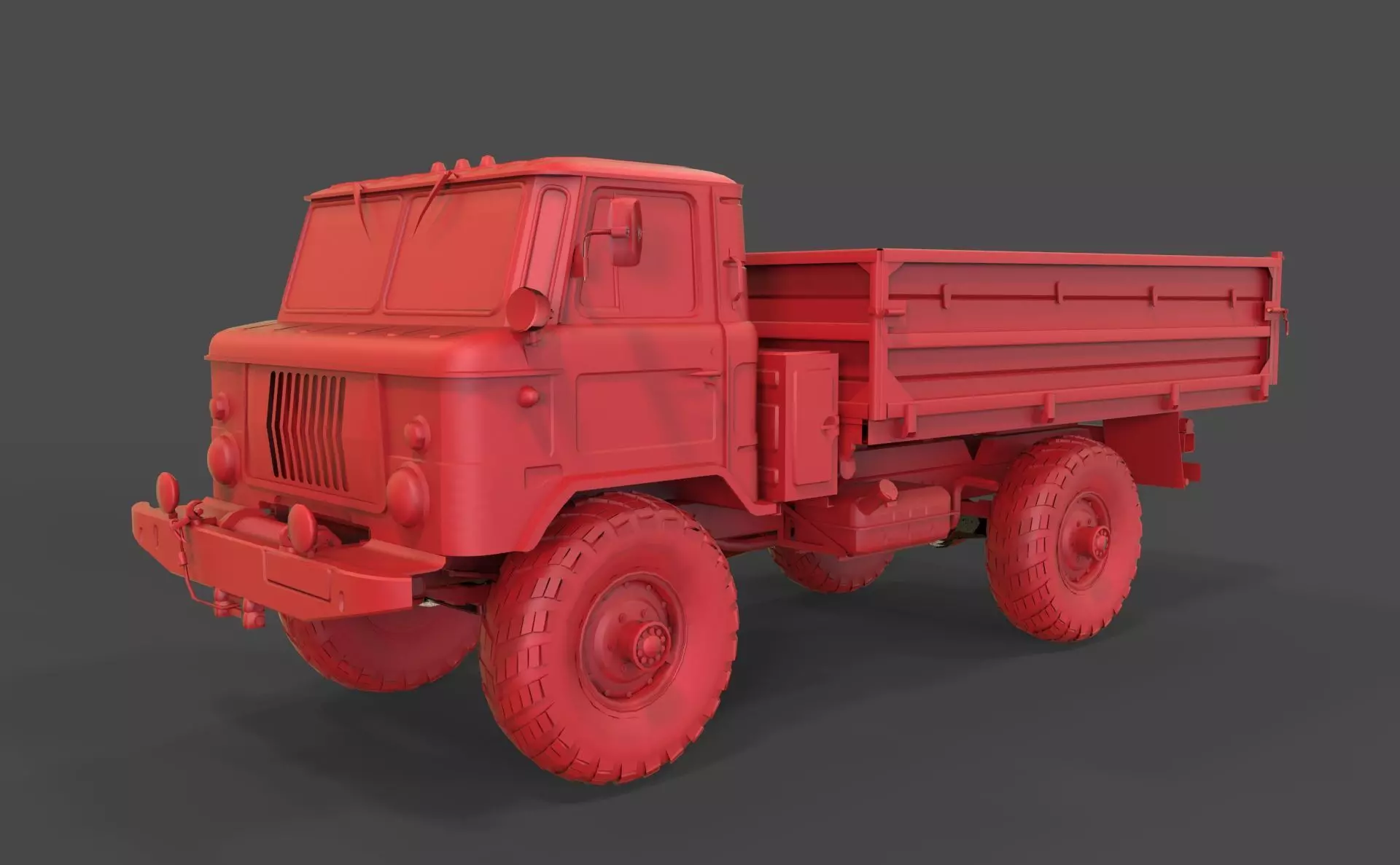 Gaz 66 3D print model_0