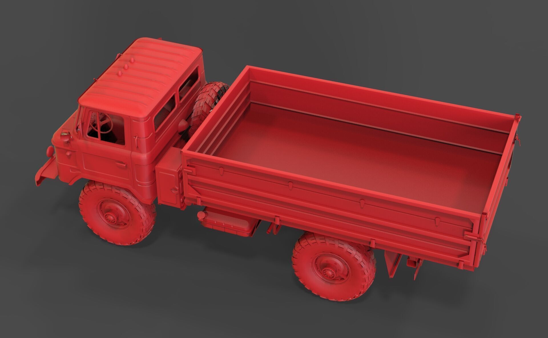 Gaz 66 3D print model_5