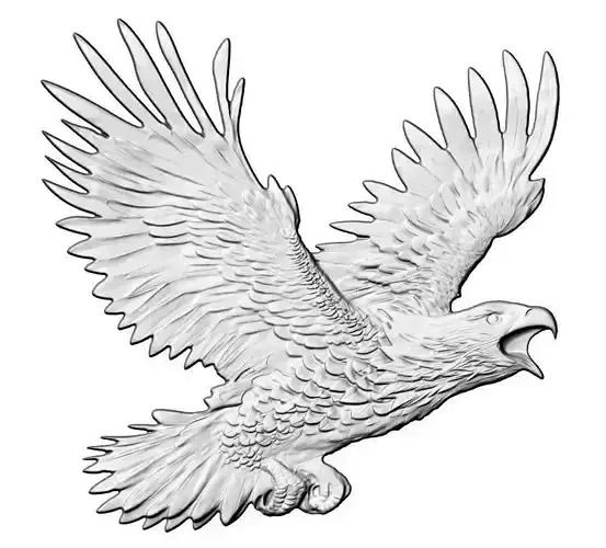 Eagle flight aguila volando 3D print model