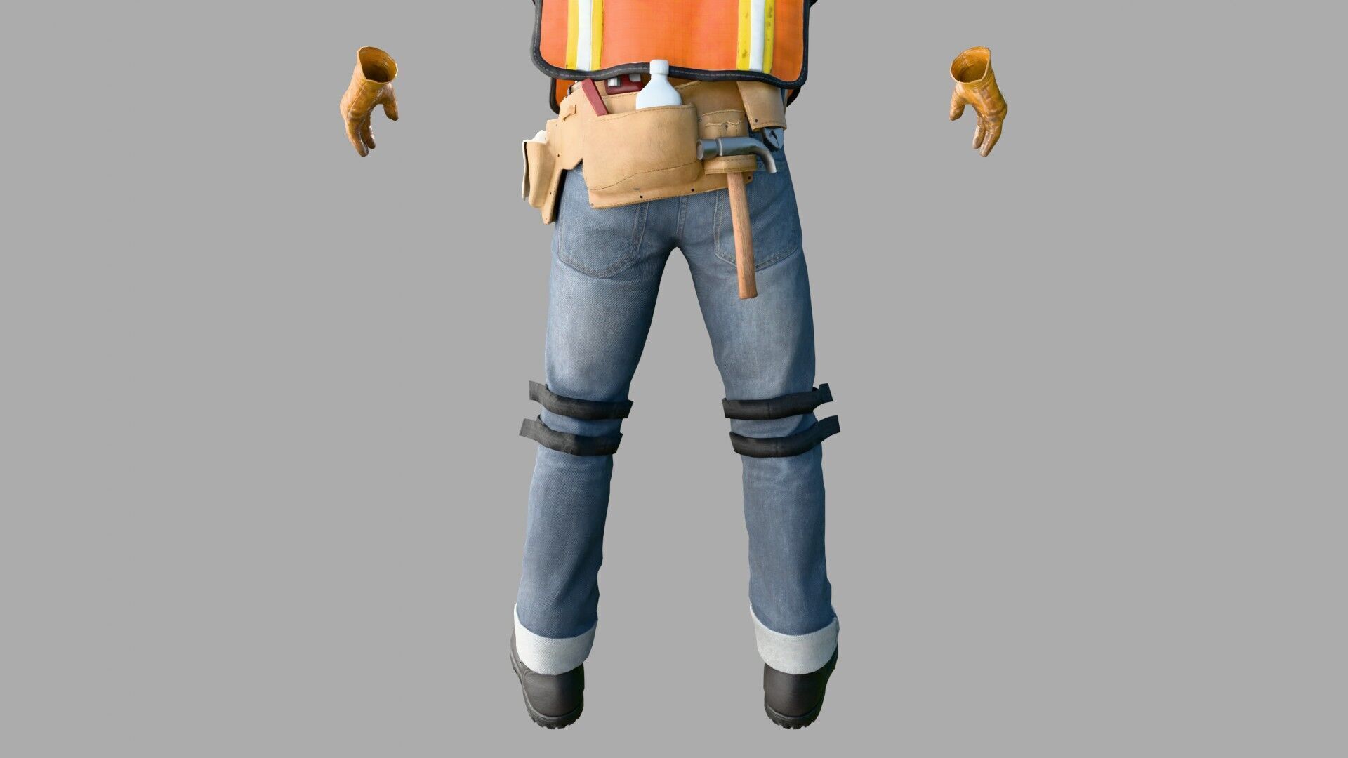 Construction Worker Outfit 1 3D model_11