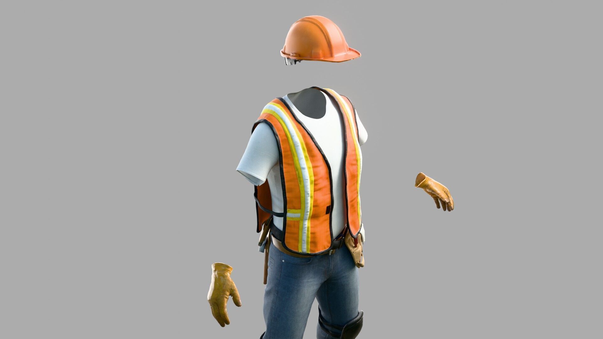 Construction Worker Outfit 1 3D model_6