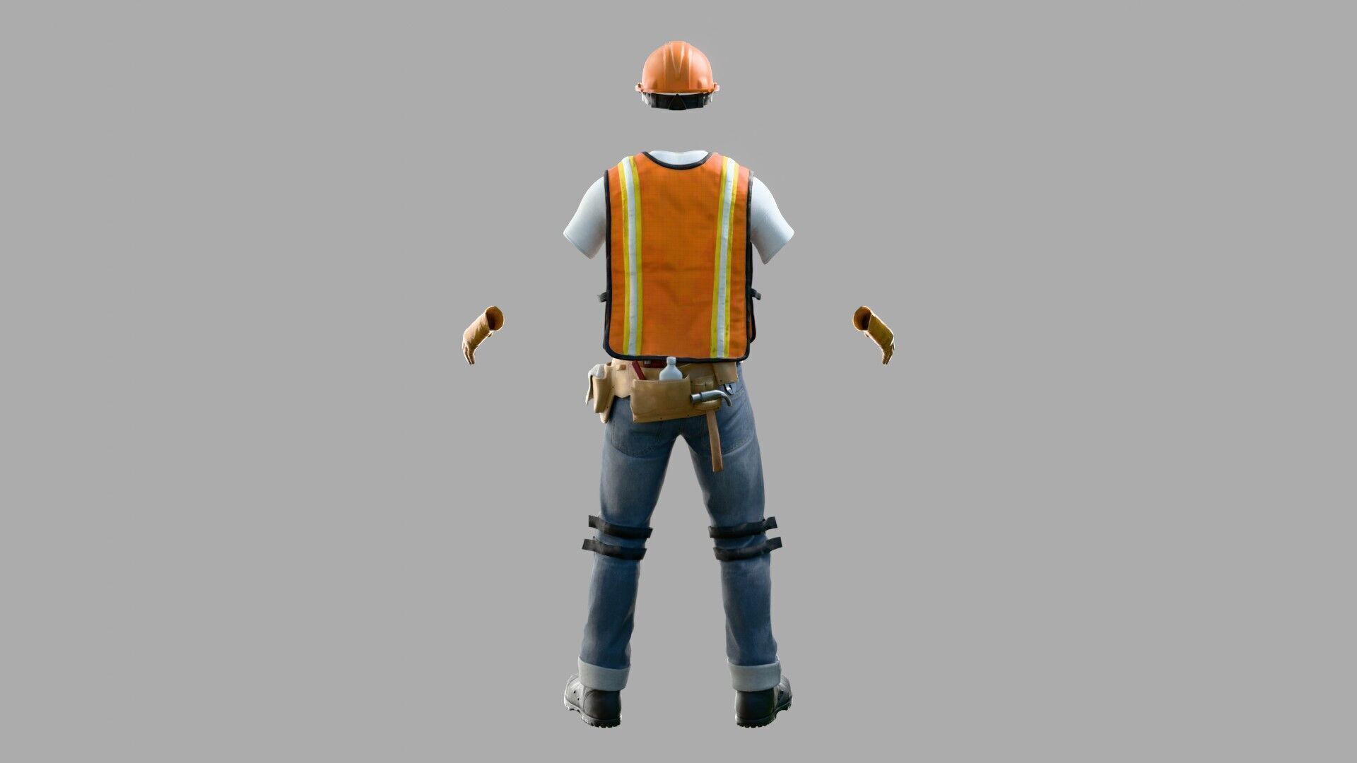 Construction Worker Outfit 1 3D model_4