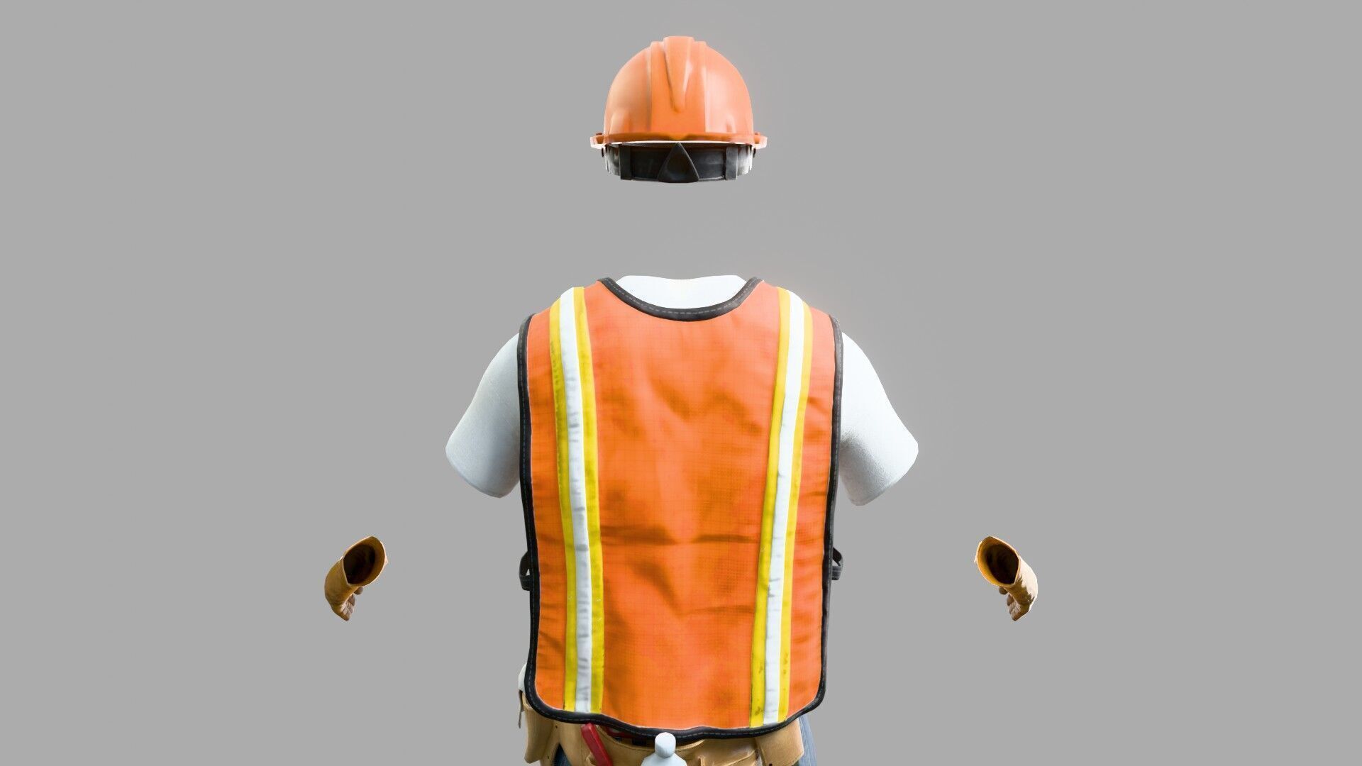 Construction Worker Outfit 1 3D model_12