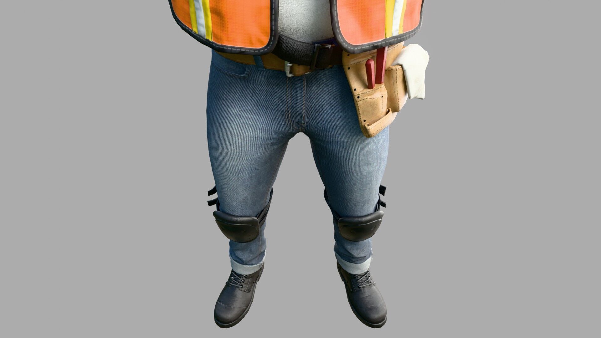 Construction Worker Outfit 1 3D model_10