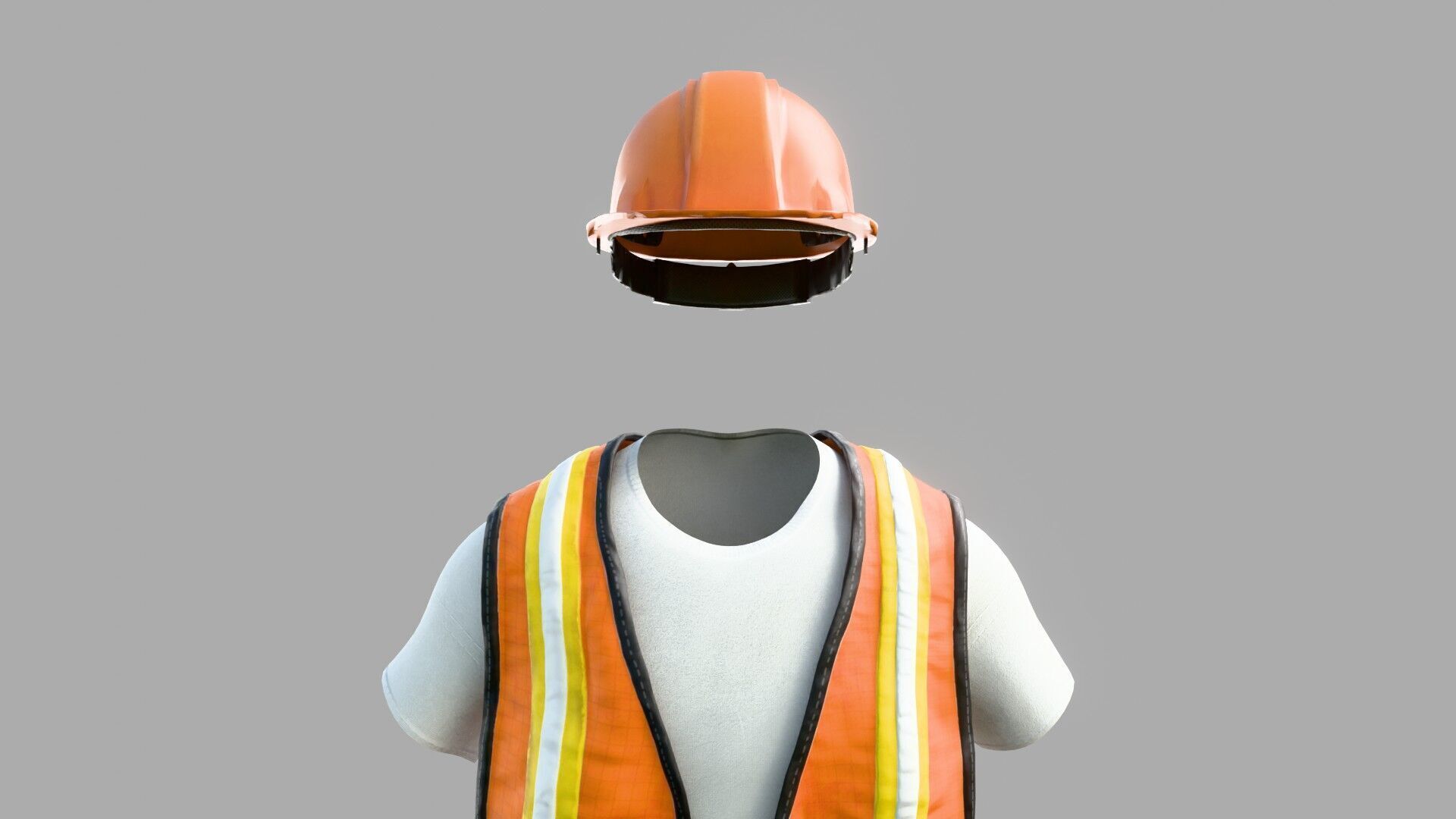 Construction Worker Outfit 1 3D model_9