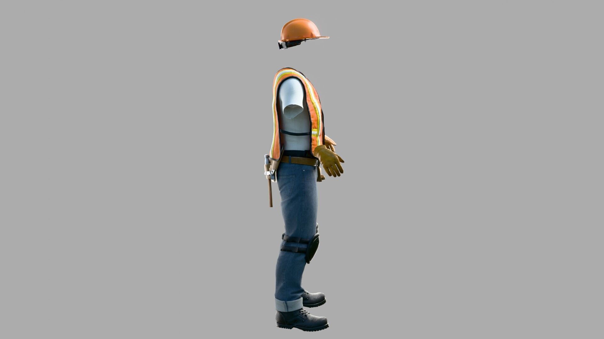 Construction Worker Outfit 1 3D model_5