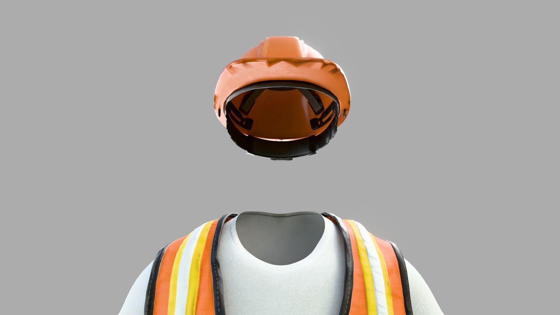 Construction Worker Outfit 1 3D model_13