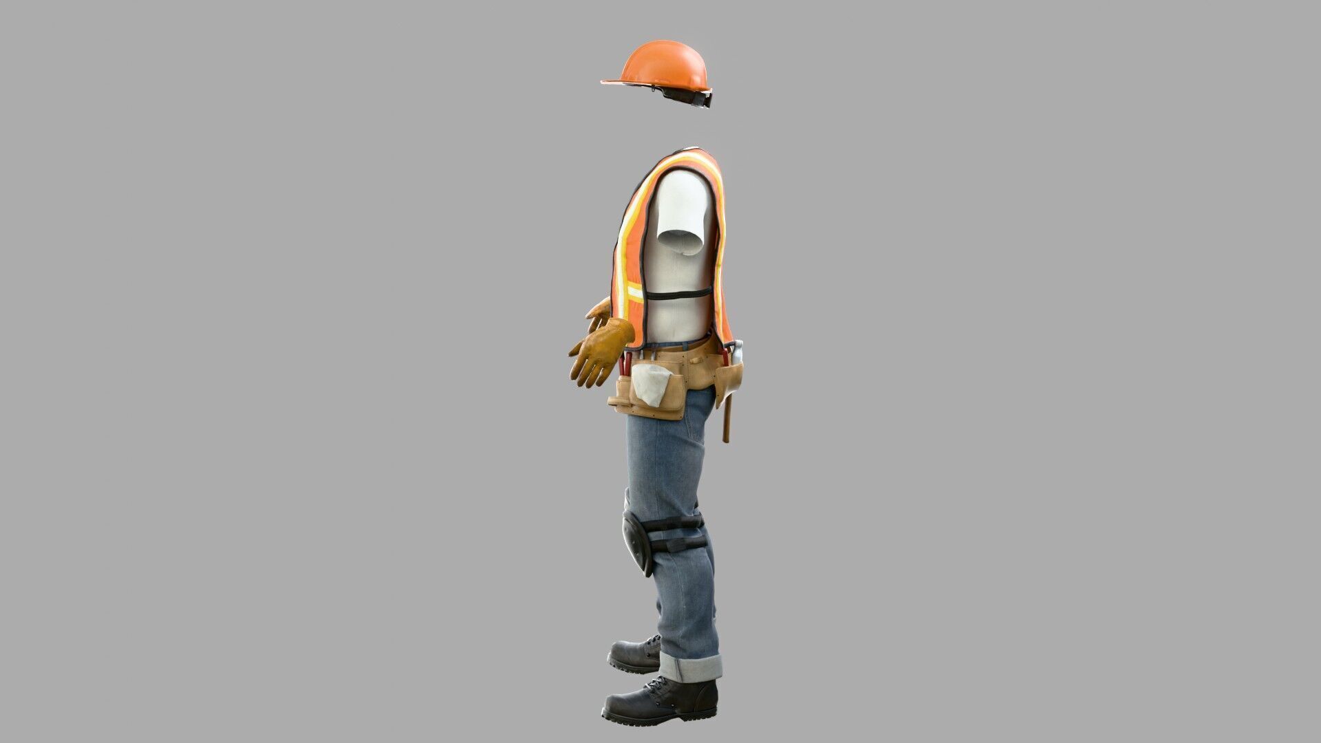 Construction Worker Outfit 1 3D model_3