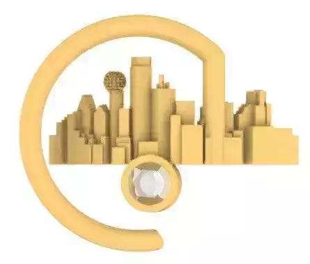 City dallas ring anillo cuidad dallas texas 3D print model