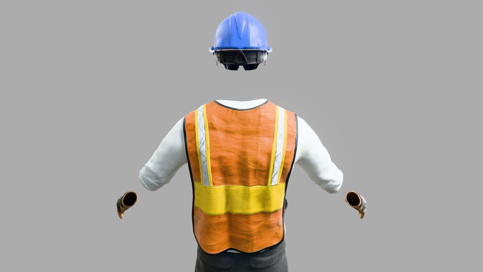 Construction Worker Outfit 2 3D model_12