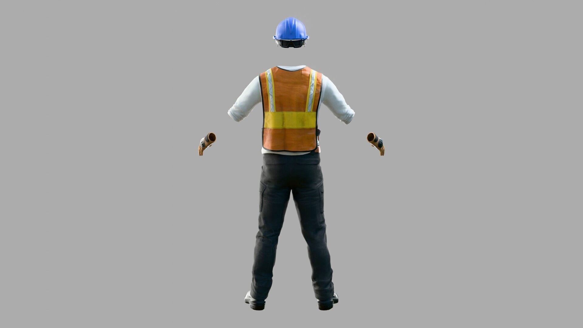 Construction Worker Outfit 2 3D model_4