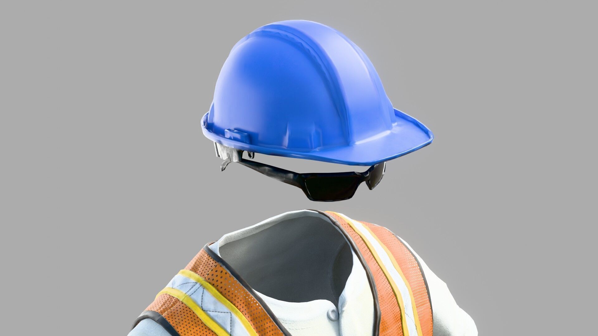 Construction Worker Outfit 2 3D model_8
