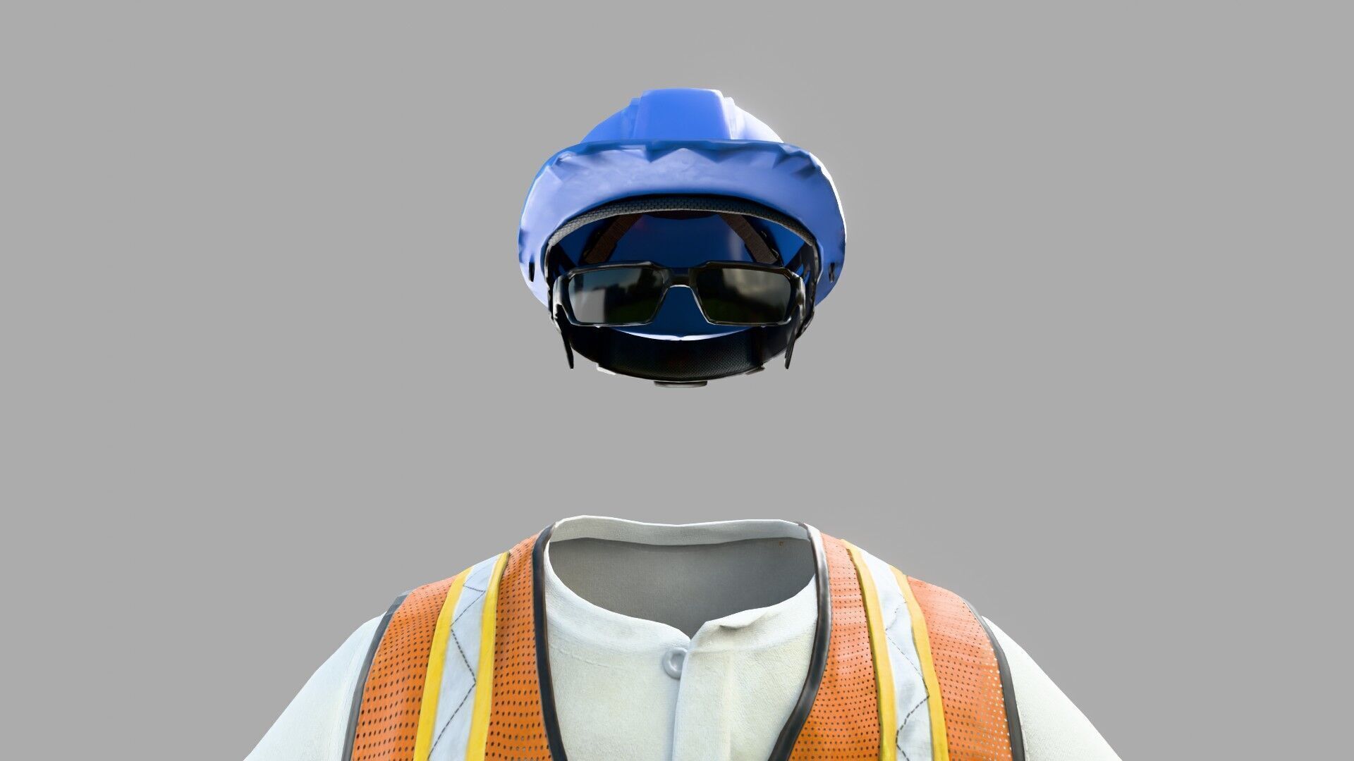 Construction Worker Outfit 2 3D model_13