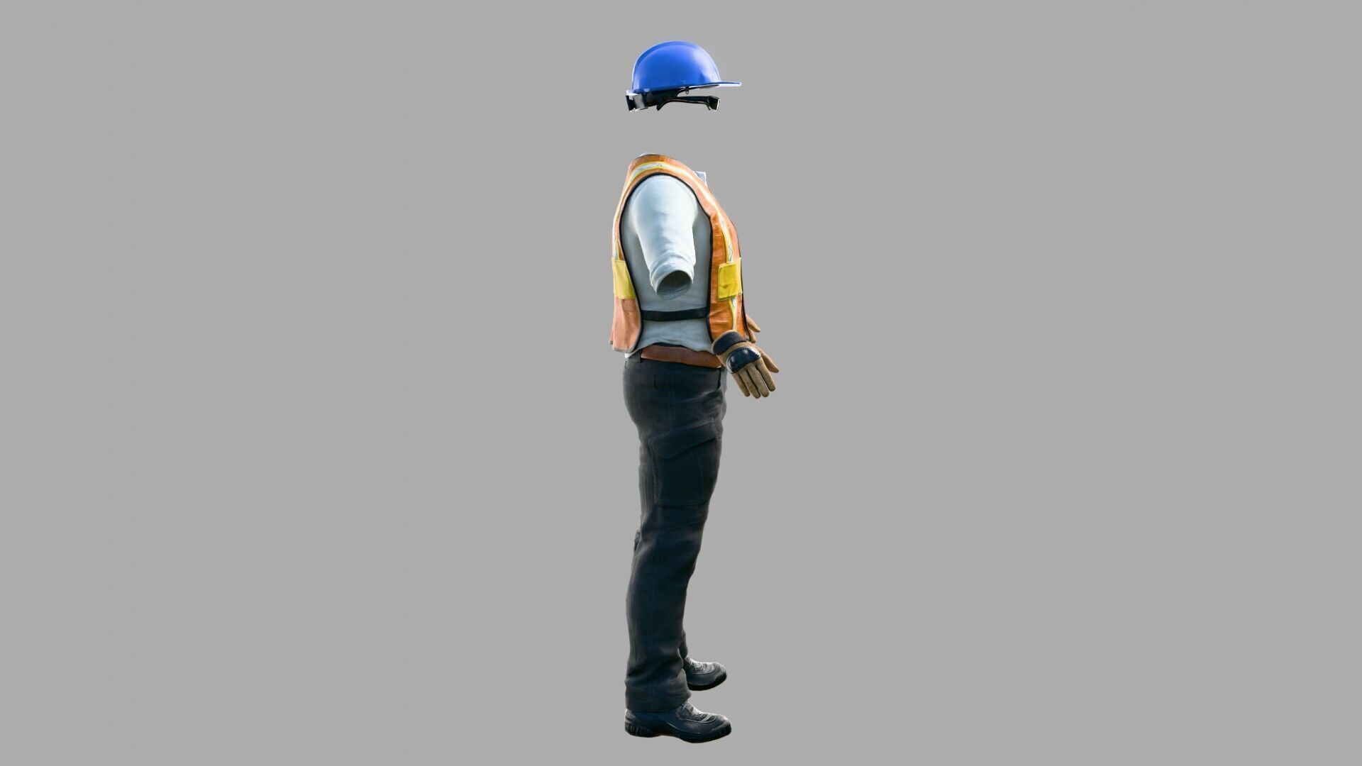 Construction Worker Outfit 2 3D model_5