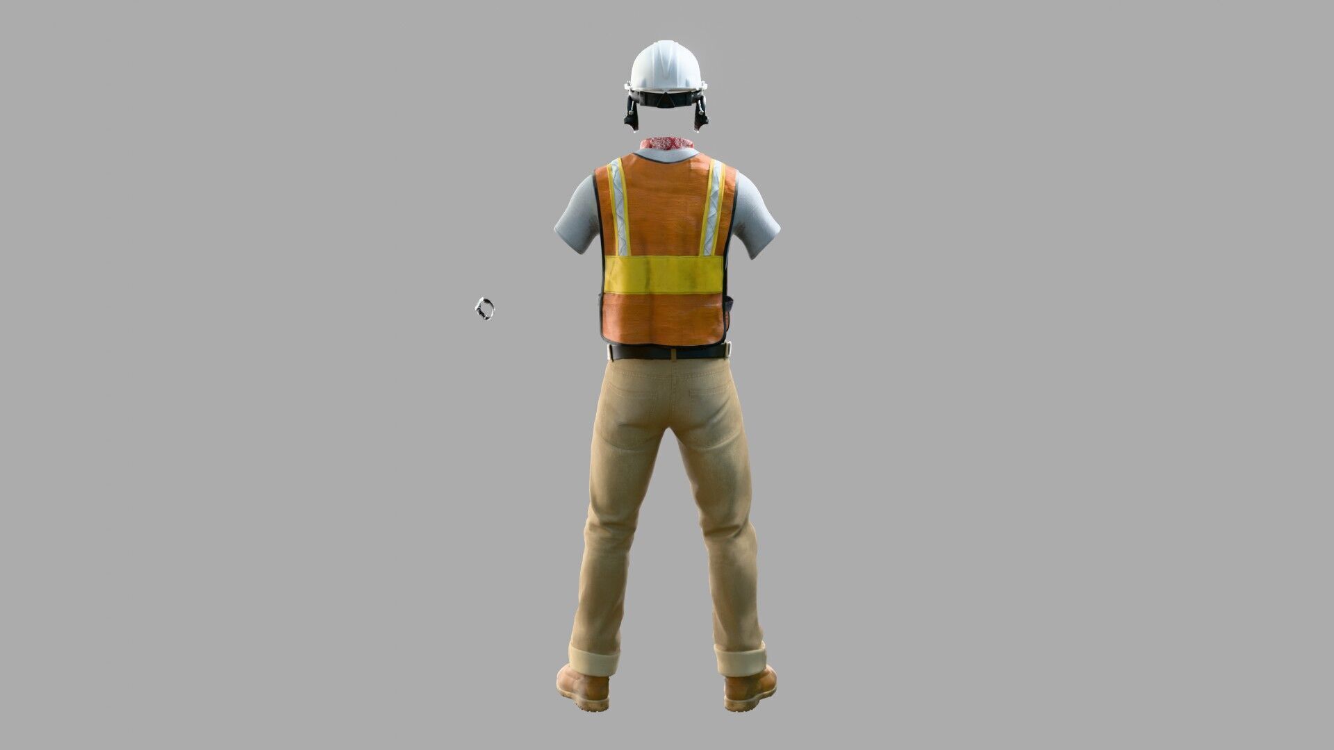 Construction Worker Outfit 3 3D model_4