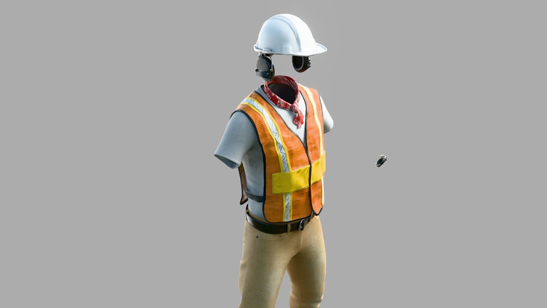 Construction Worker Outfit 3 3D model_6