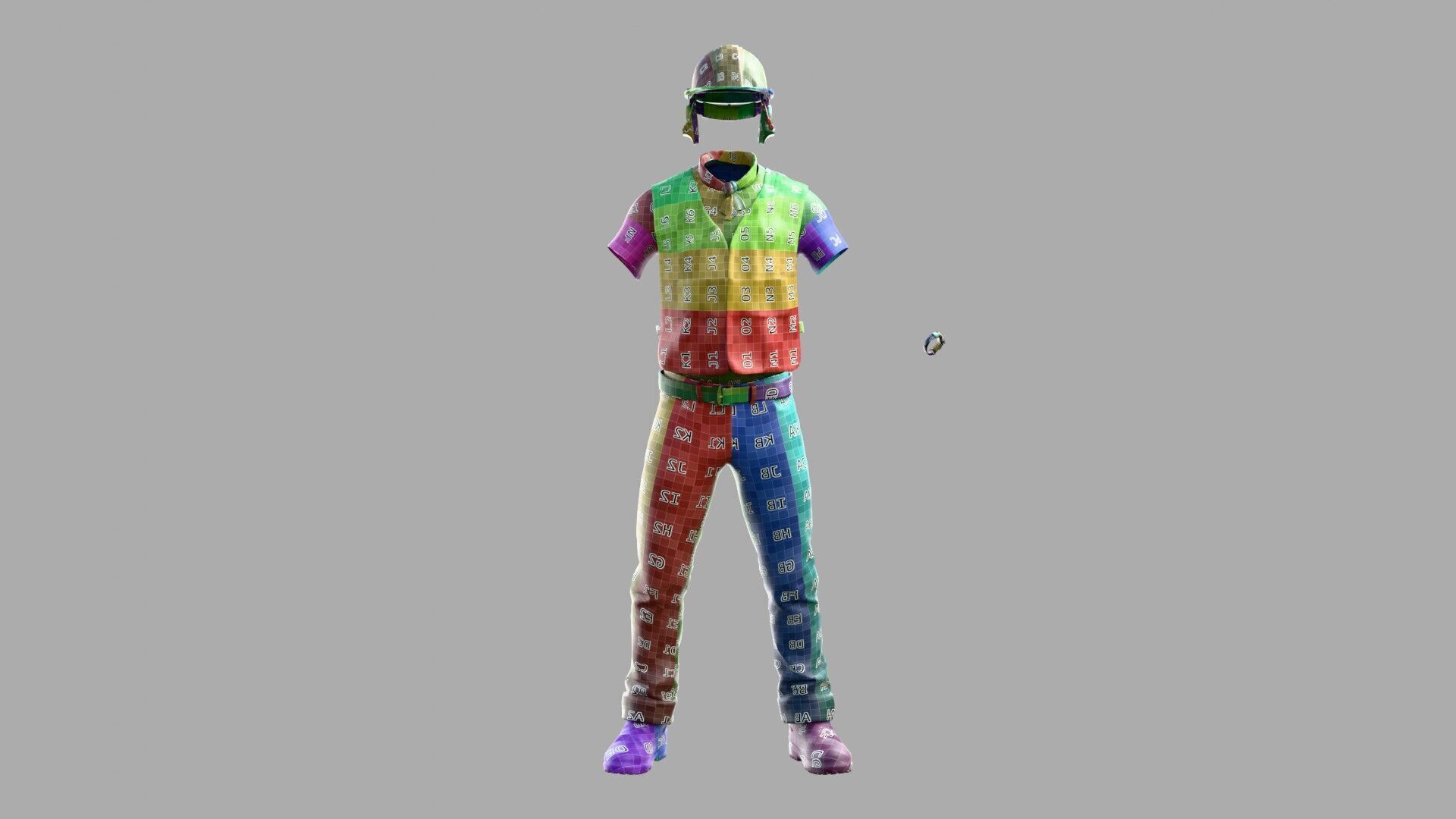 Construction Worker Outfit 3 3D model_1